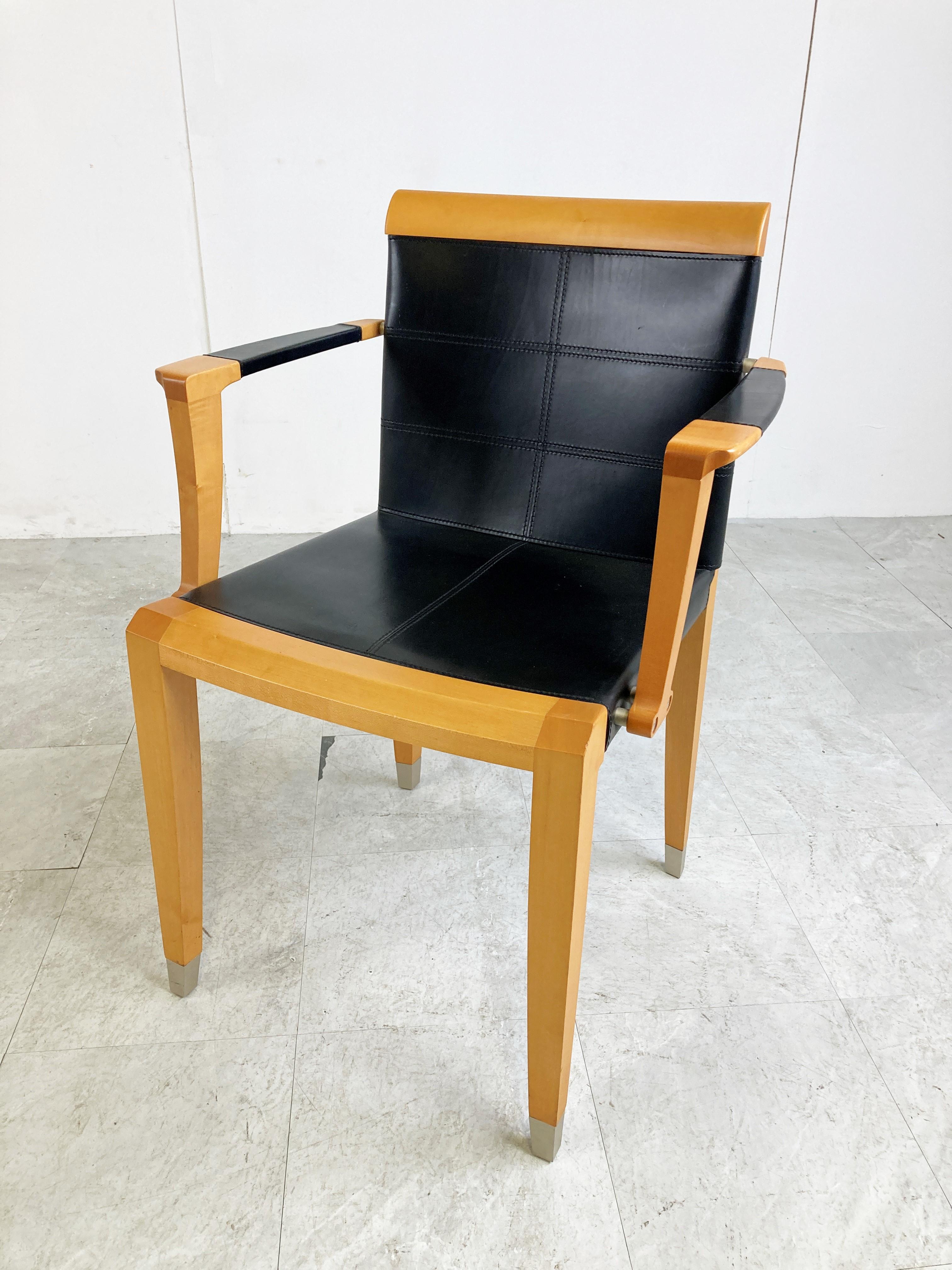 Pair of Aro Chairs by Chi Wing Lo for Giorgetti, 1990s 2