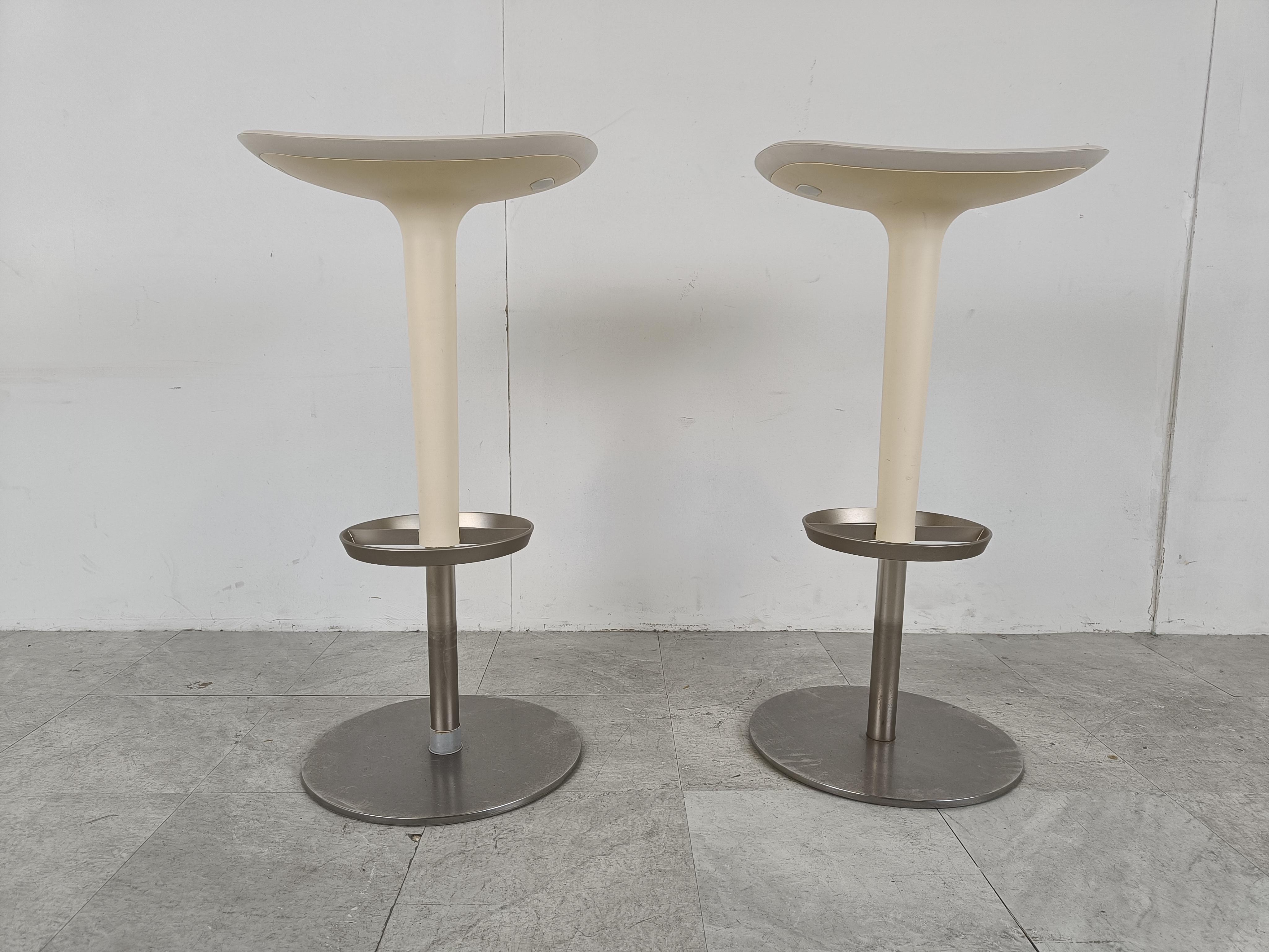 Late 20th Century Pair of Arper Bar Stools, 1990s For Sale