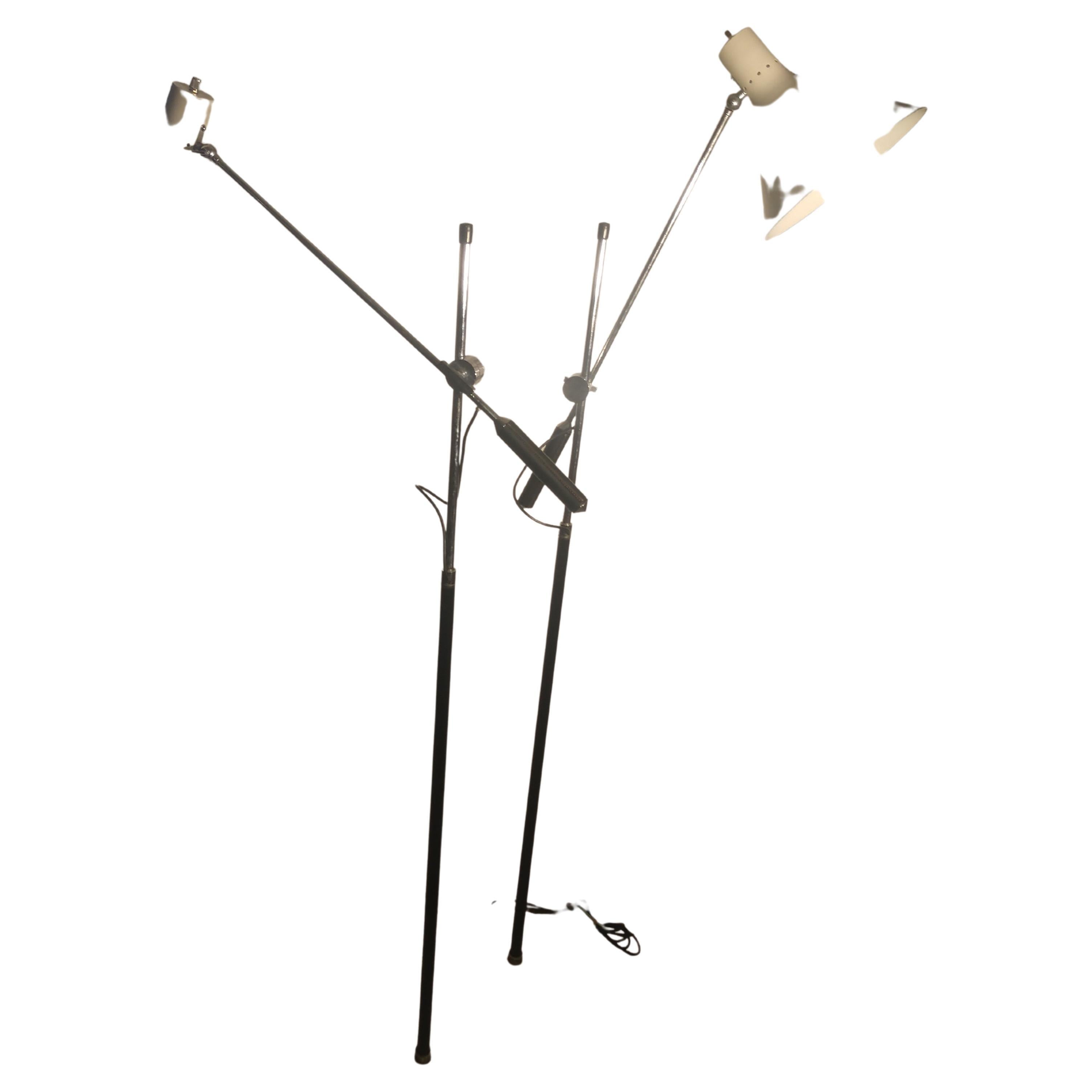 Paire de lampadaires Arredoluce mi-siècle moderne, Italie Bon état - En vente à Port Jervis, NY