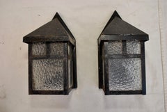 Pair of Art & Craft Outdoor Sconces