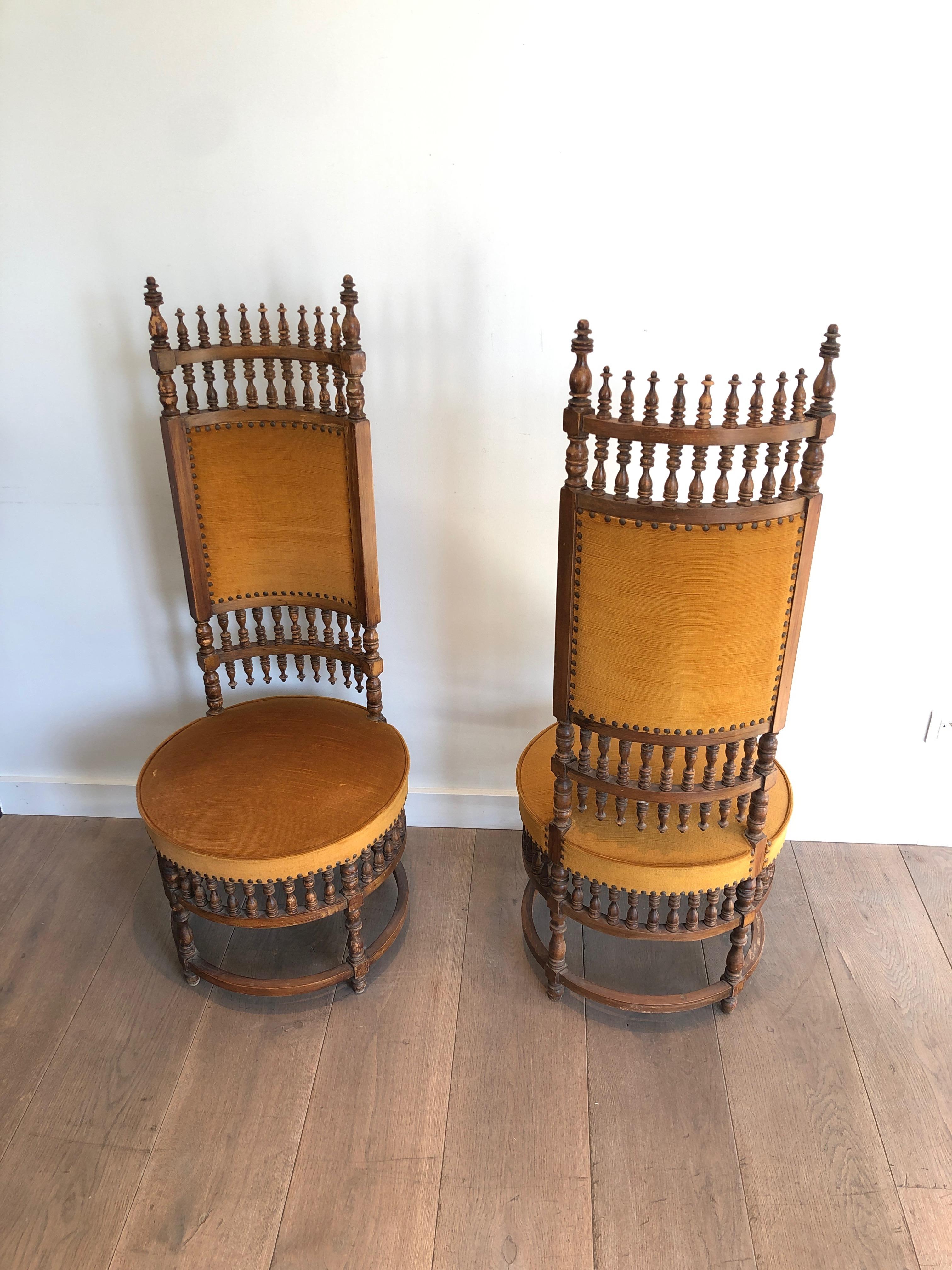 Pair of Art & Crafts Chairs For Sale 3