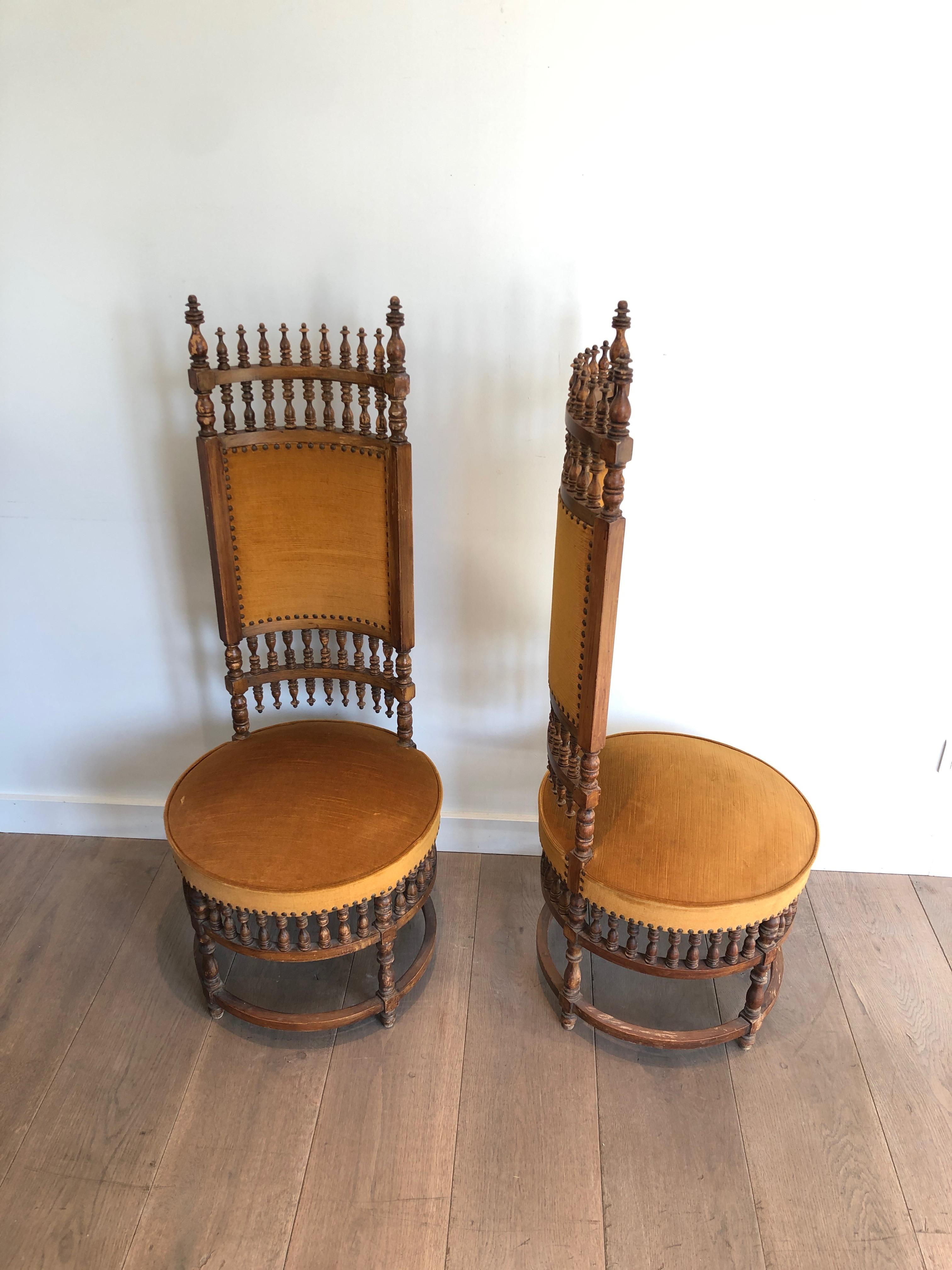 Pair of Art & Crafts Chairs In Good Condition For Sale In Marcq-en-Barœul, Hauts-de-France