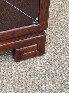 Pair of Art Deco 1940's Grosfeld House Mahogany Low Cabinets