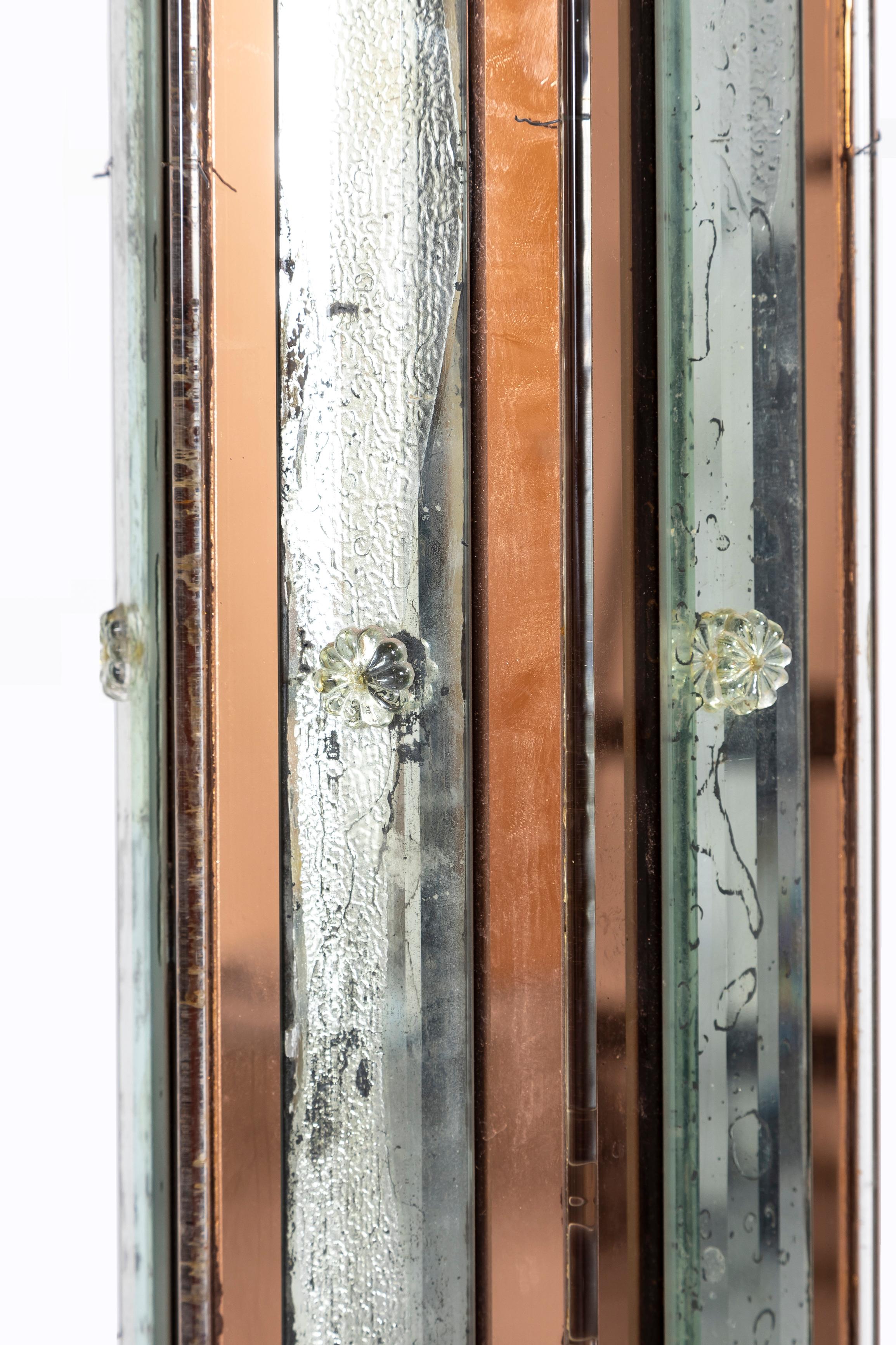 Coppia di lampade da terra Art Deco Mirror a 2 colori Attb. Maison Jansen in vendita 3