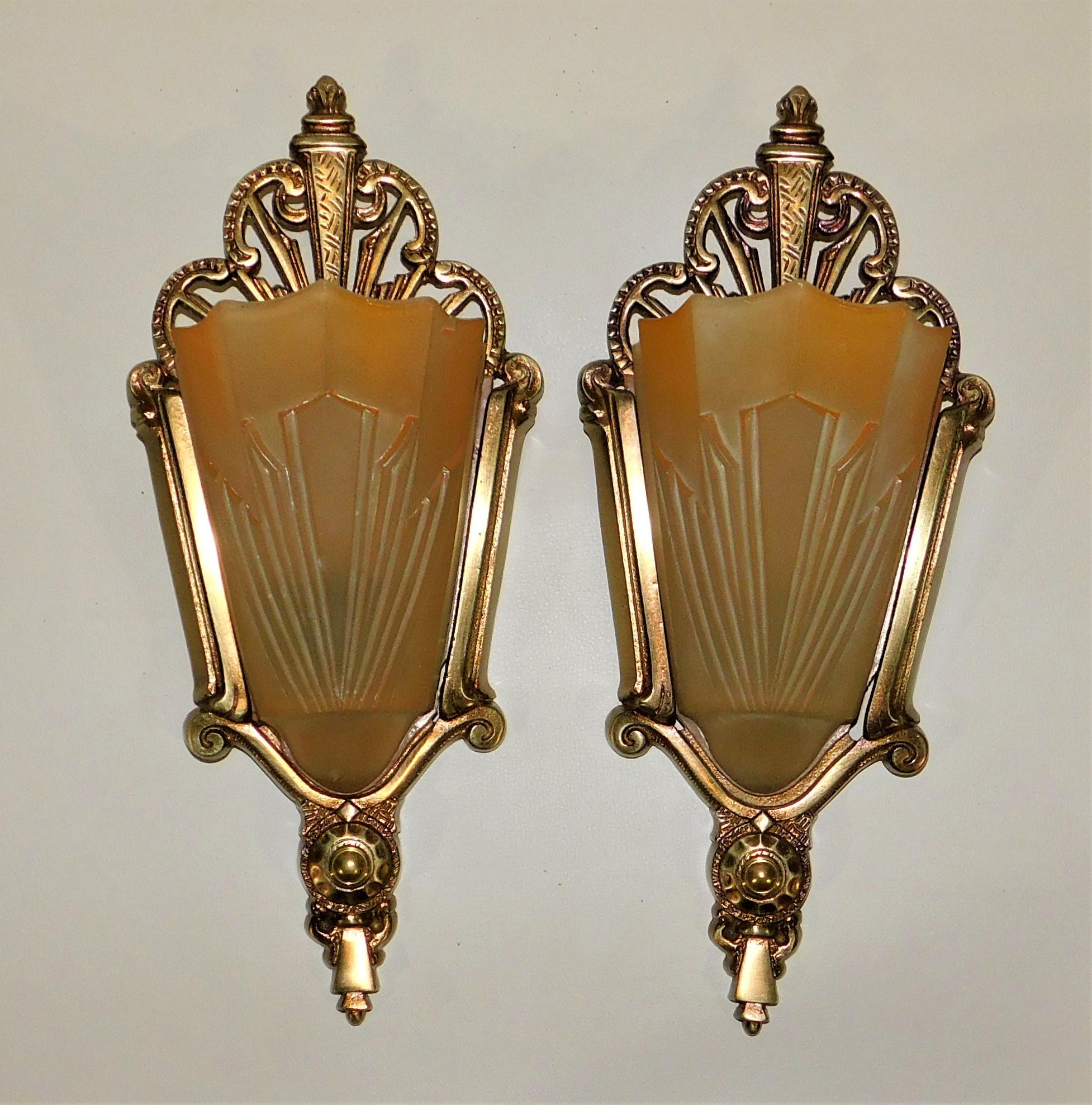 art deco candle sconce