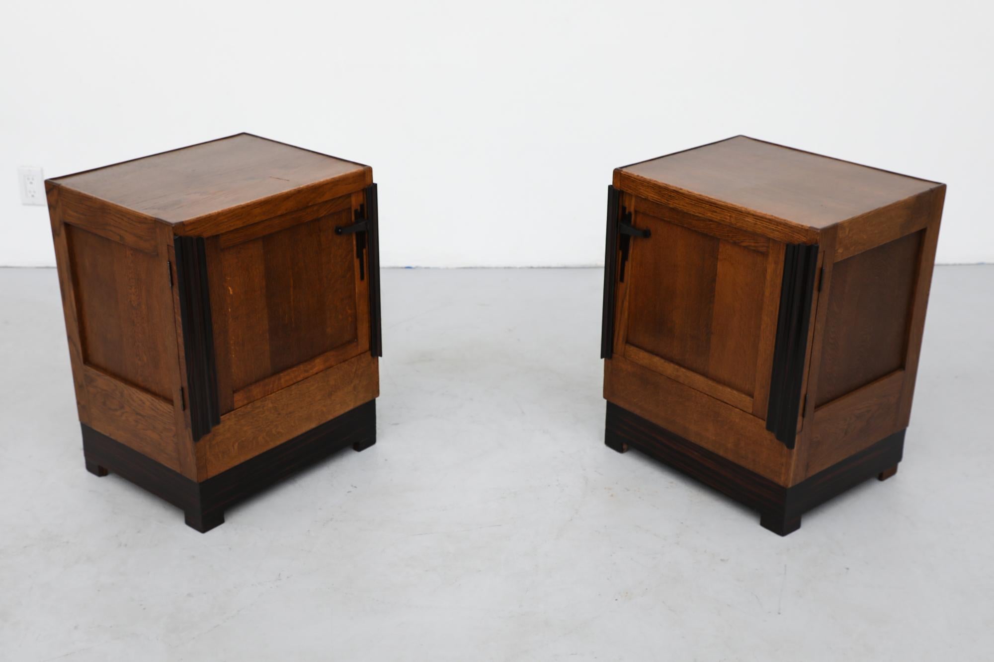 Pair of Art Deco Amsterdam School Cabinets 1