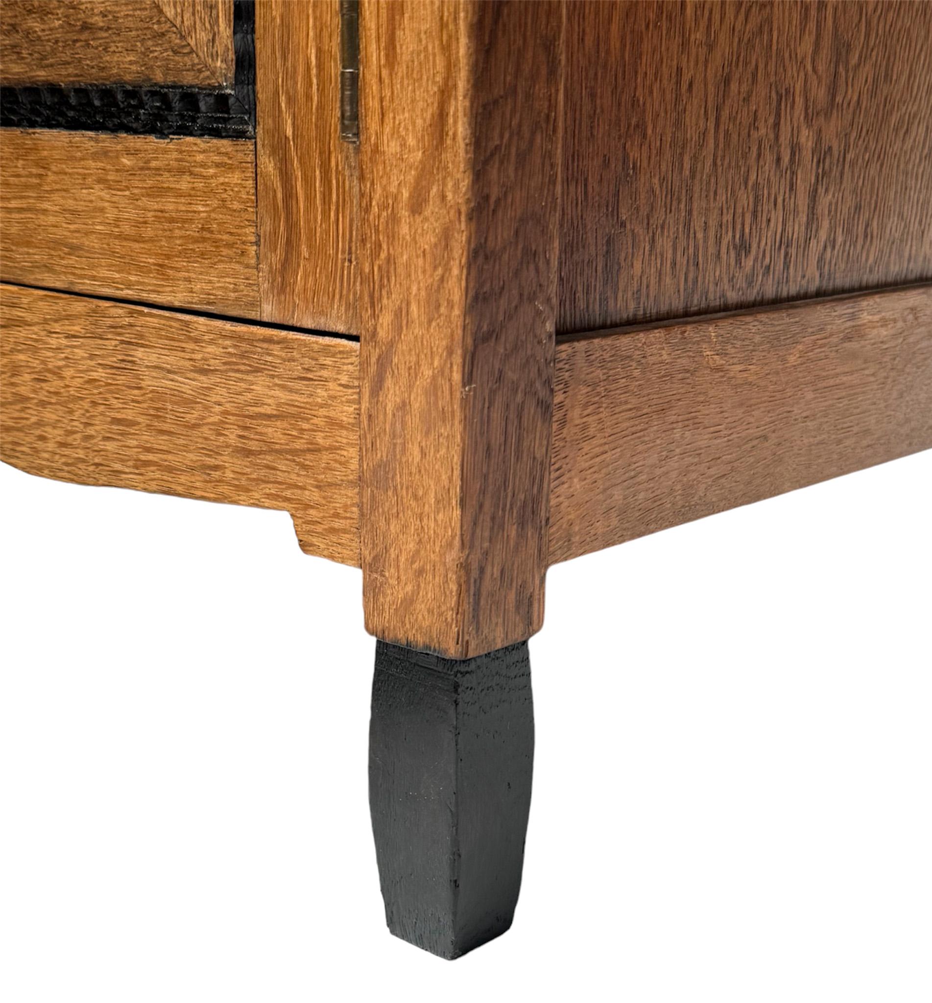 Pair of Art Deco Amsterdamse School Nightstands or Bedside Tables, 1920s 7