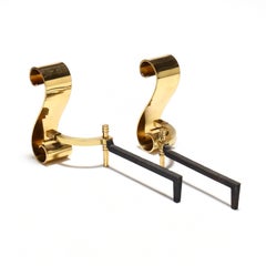 Pair of Art Deco Andirons Attributed to Raymond Subès