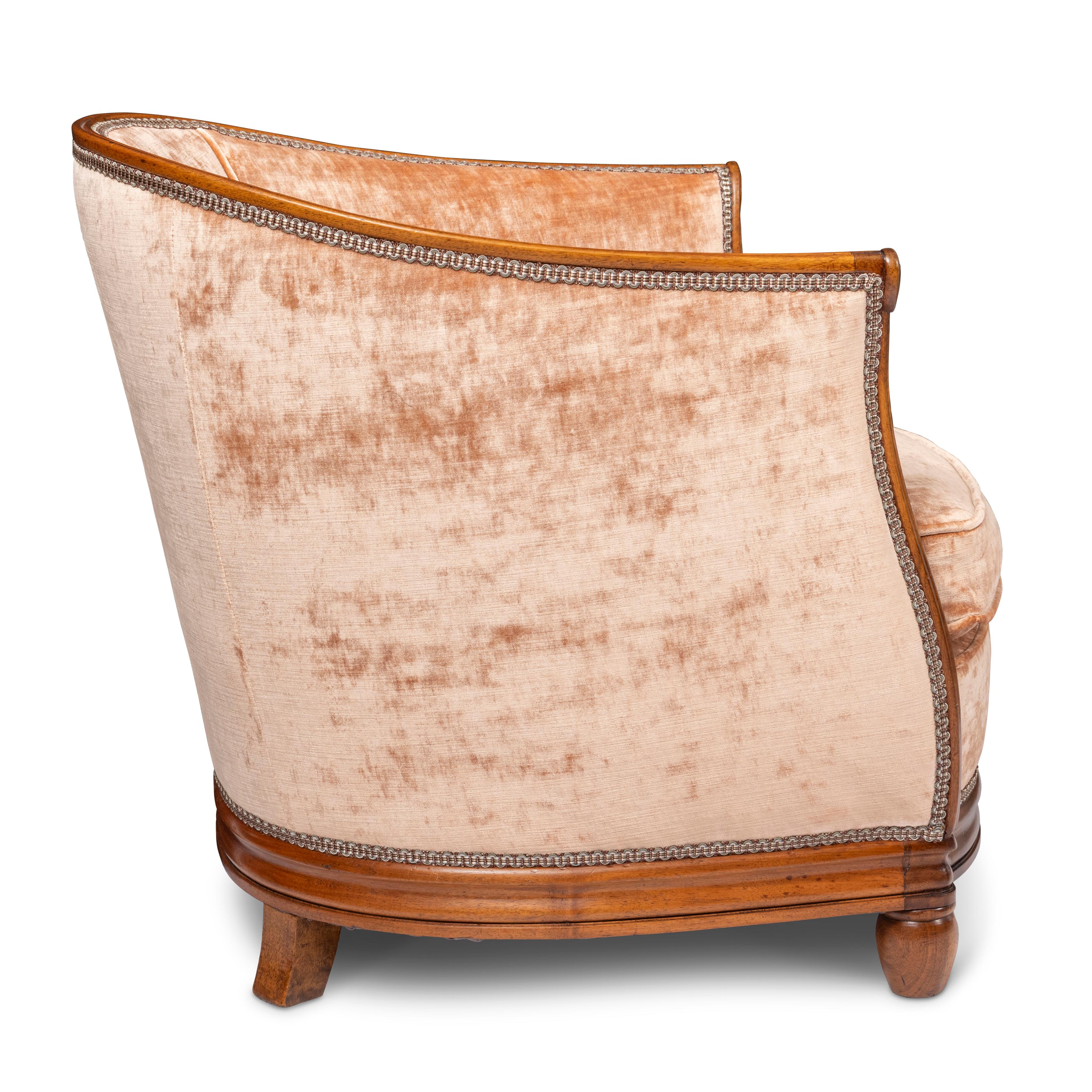Pair of Art Deco Arm Chairs, France circa 1930 In Good Condition In Knutsford, GB