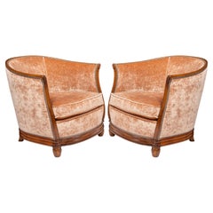Pair of Art Deco Arm Chairs, France circa 1930