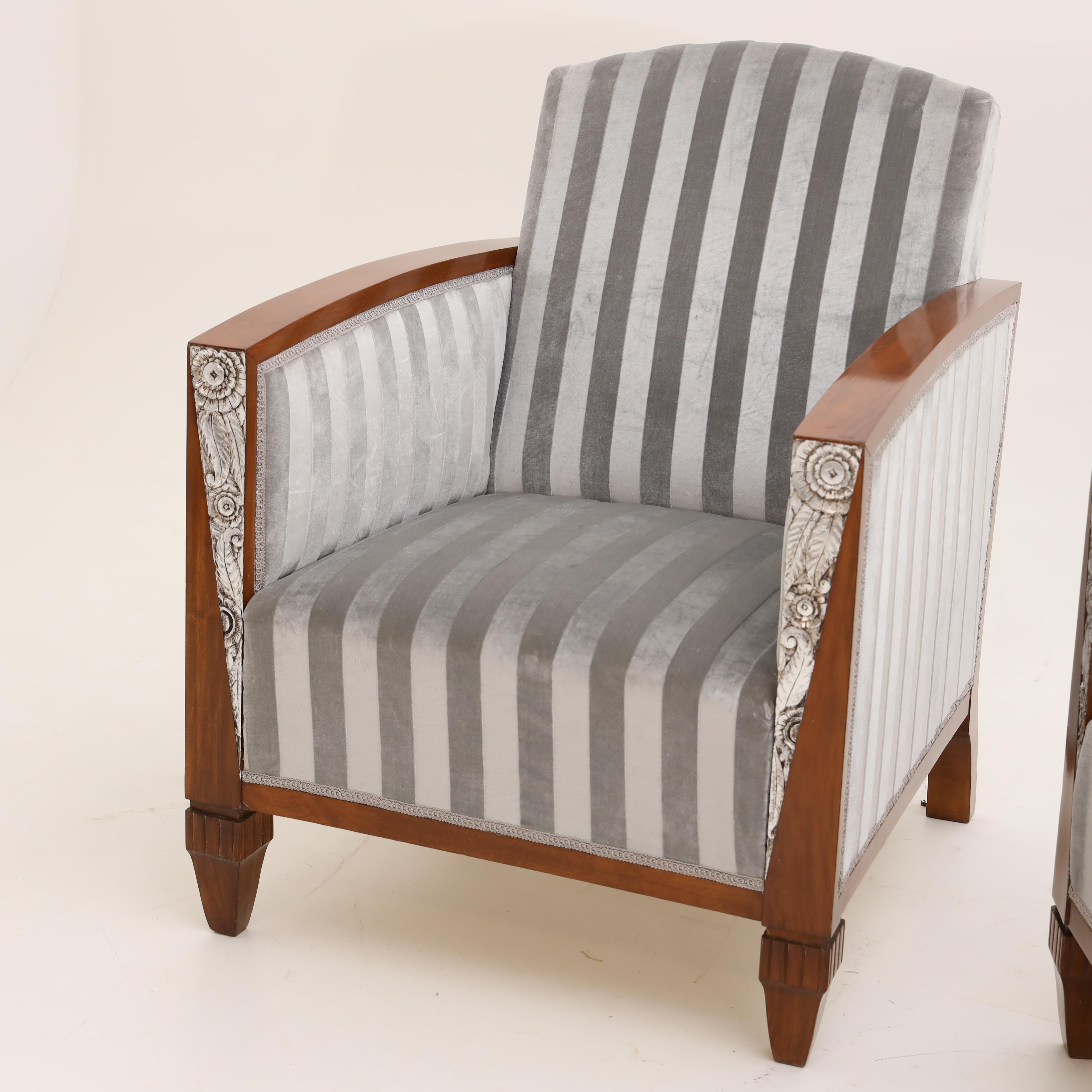 Pair of Art Deco Armchair, France, circa 1925 1