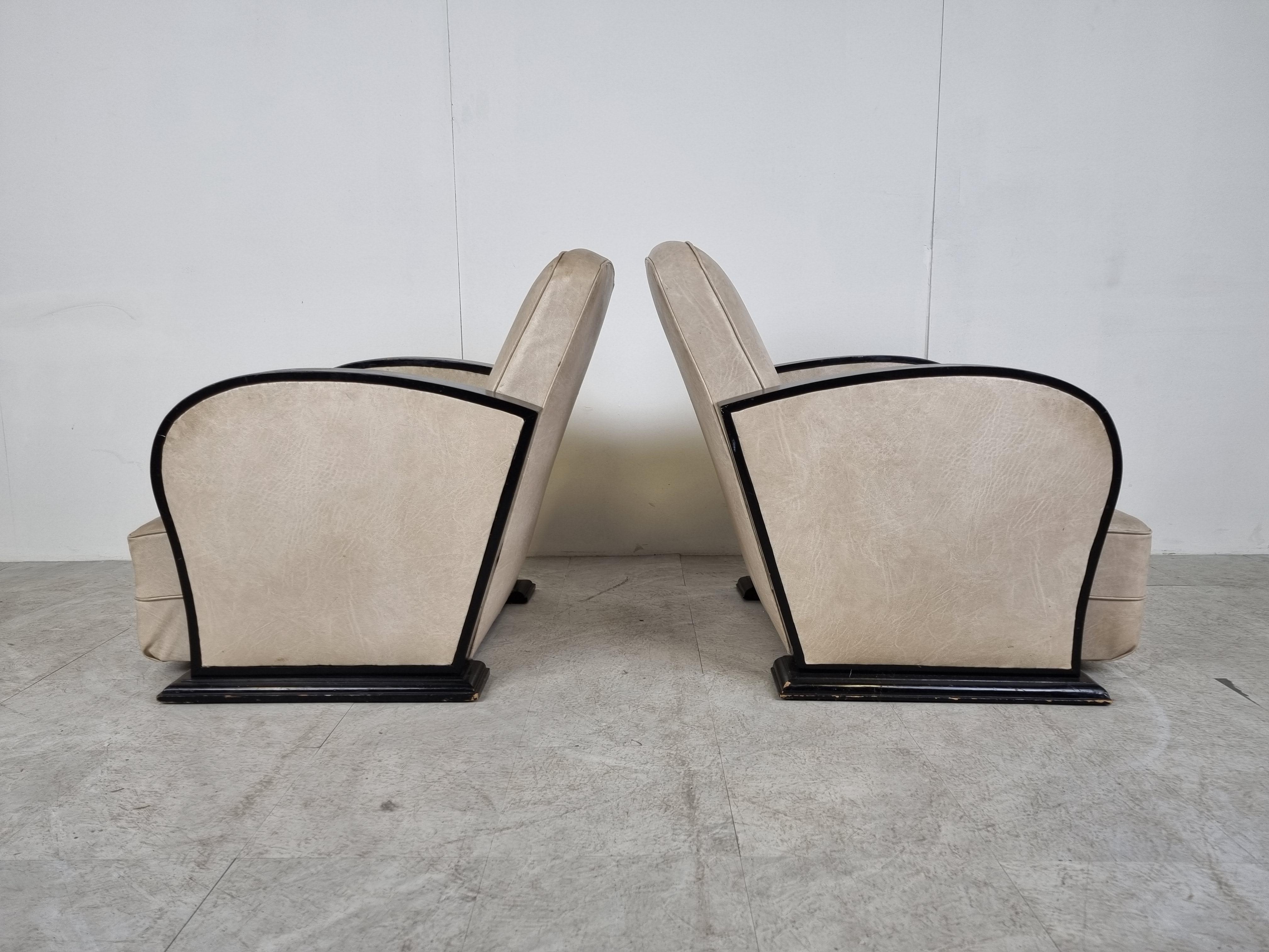 Pair of art deco armchairs, 1930s In Good Condition In HEVERLEE, BE