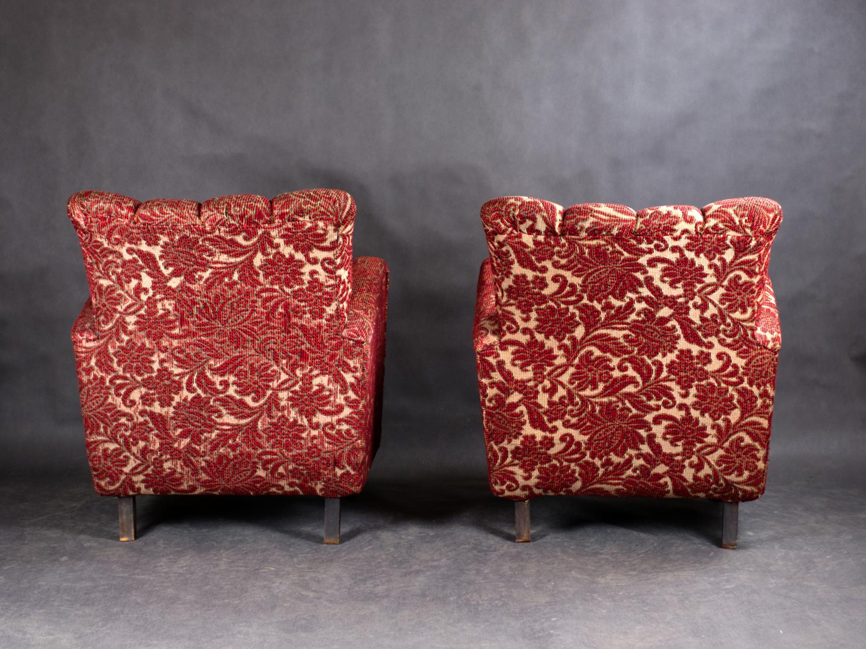 Pair of Art Deco Armchairs, 1930s For Sale 2
