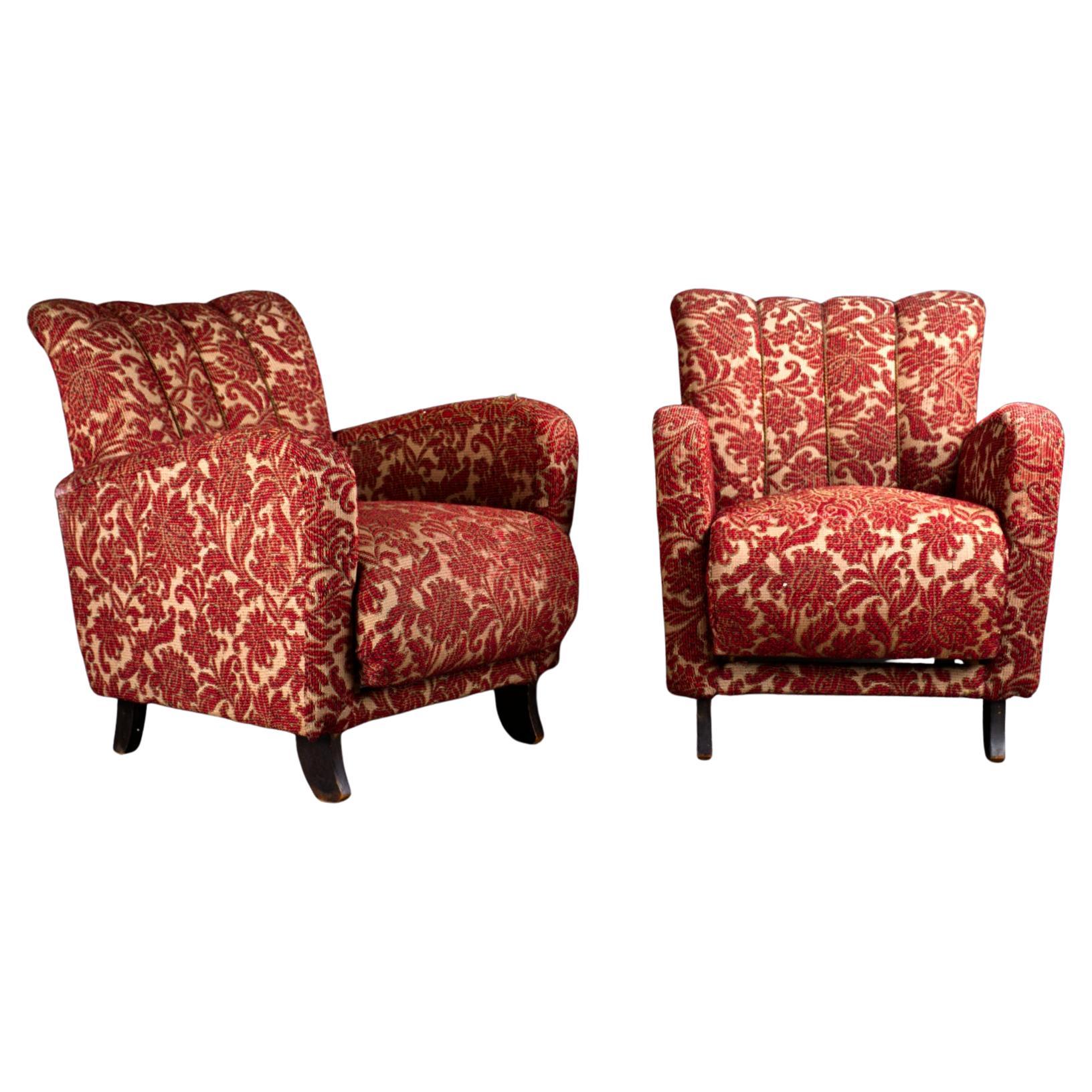 Pair of Art Deco Armchairs, 1930s For Sale
