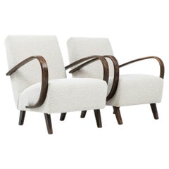 Paire de fauteuils Art déco par Jindřich Halabala, Tchécoslovaquie, années 1950 Whiting