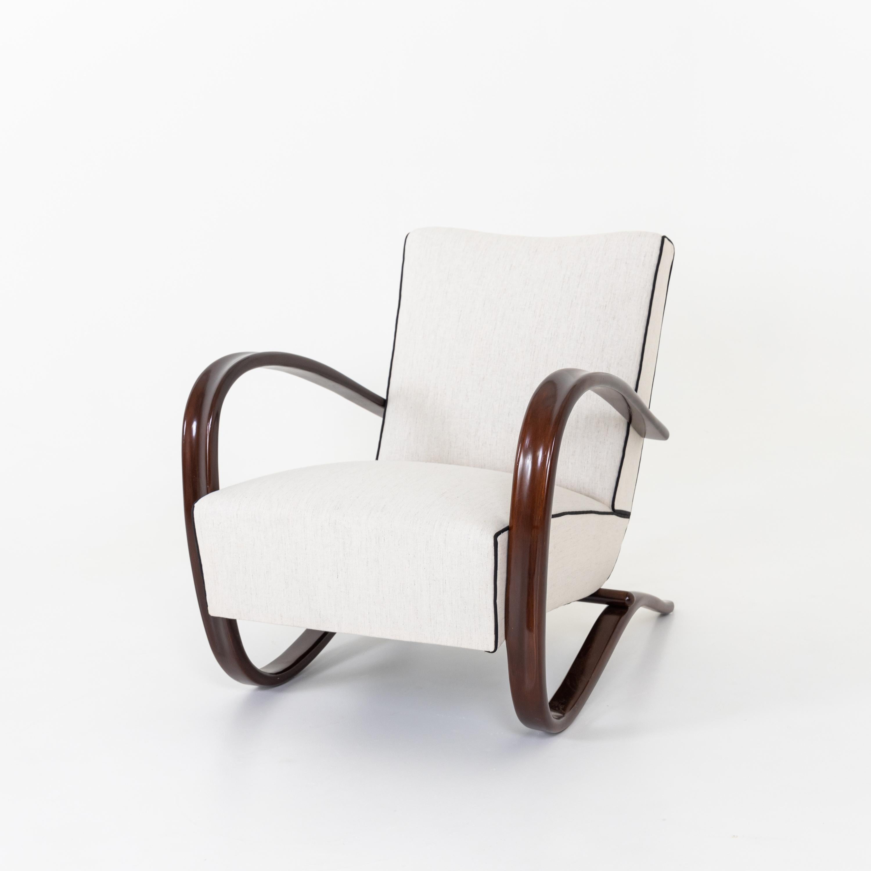 Pair of Art Deco Armchairs by Jindrich Halabala 9