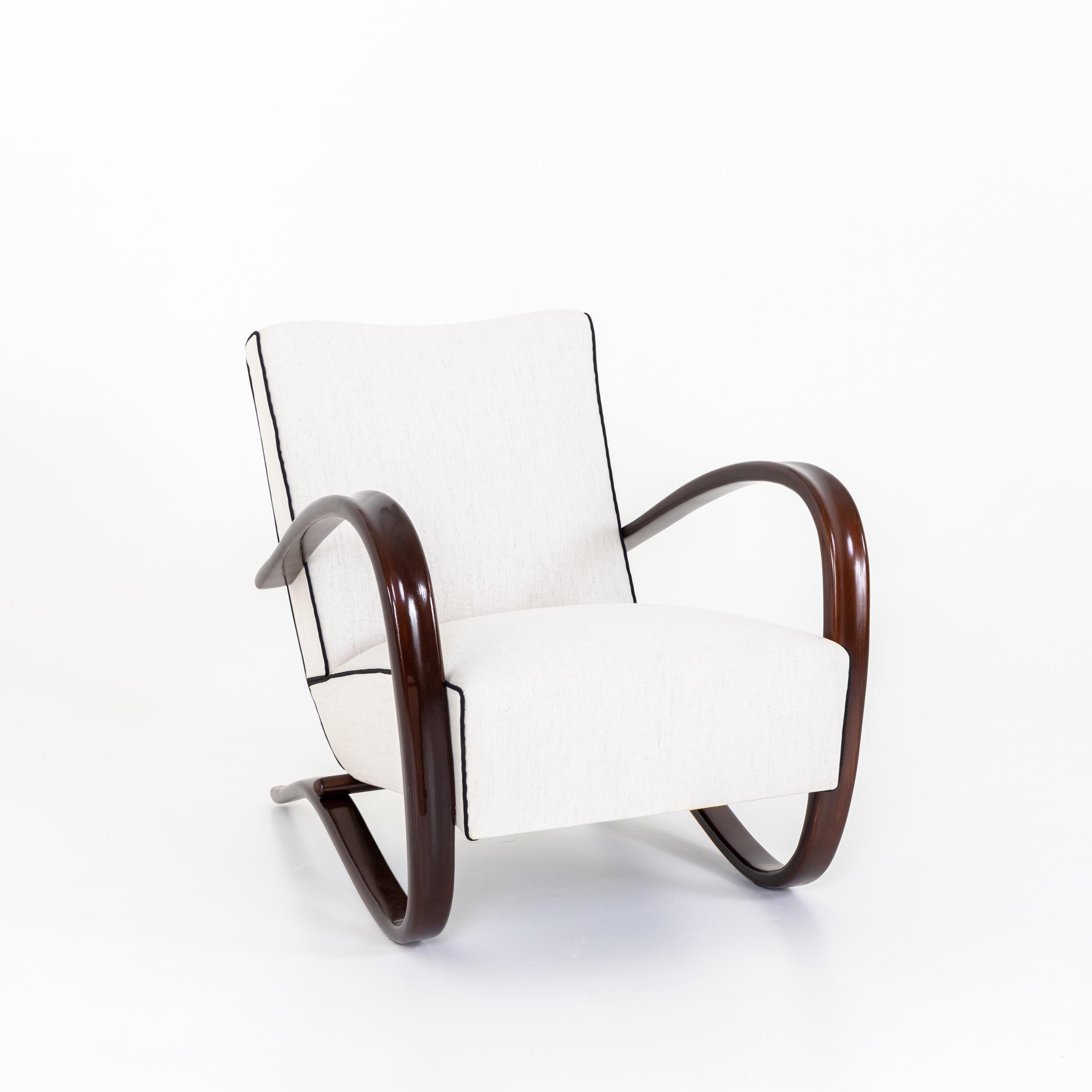 Pair of Art Deco Armchairs by Jindrich Halabala 10