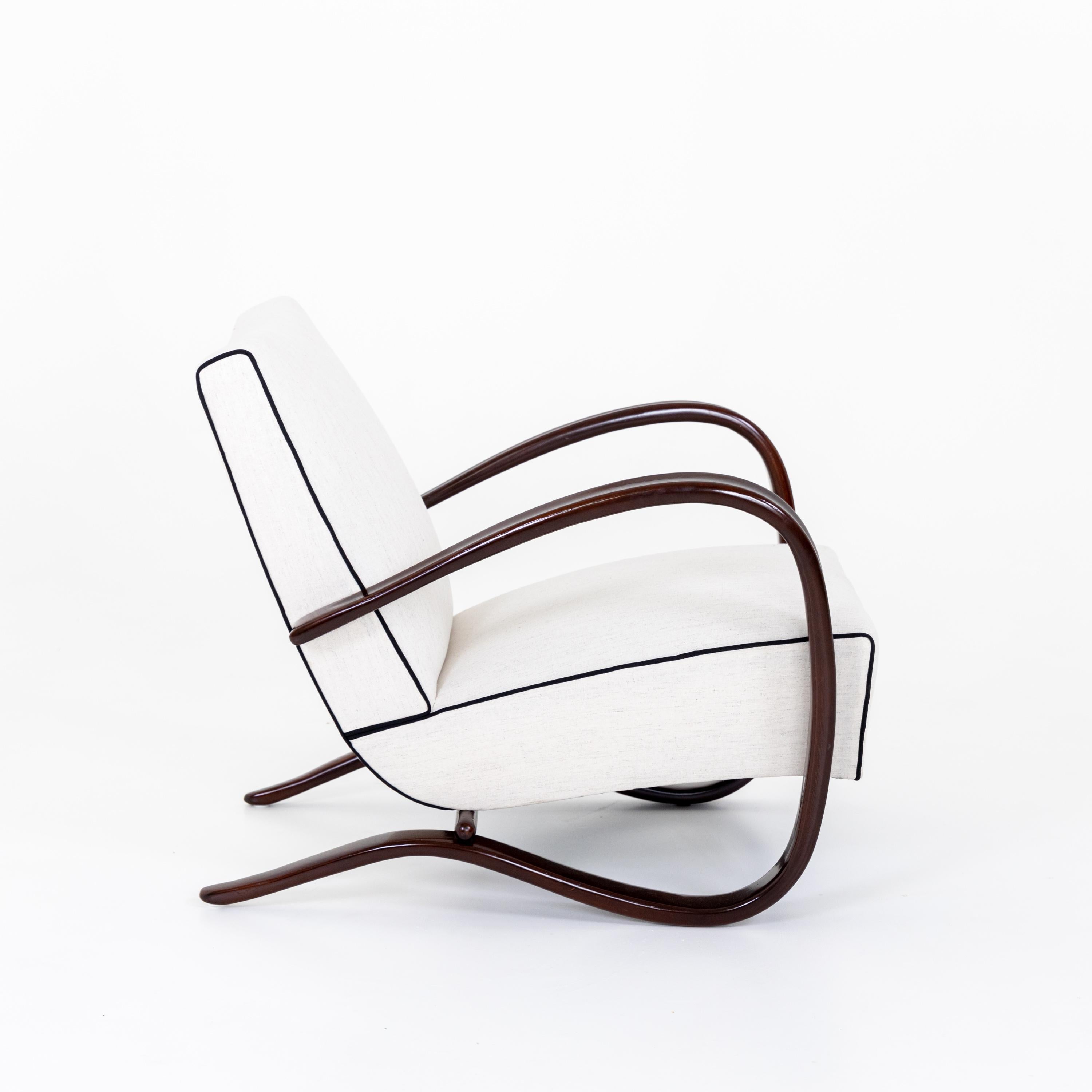 Pair of Art Deco Armchairs by Jindrich Halabala 11