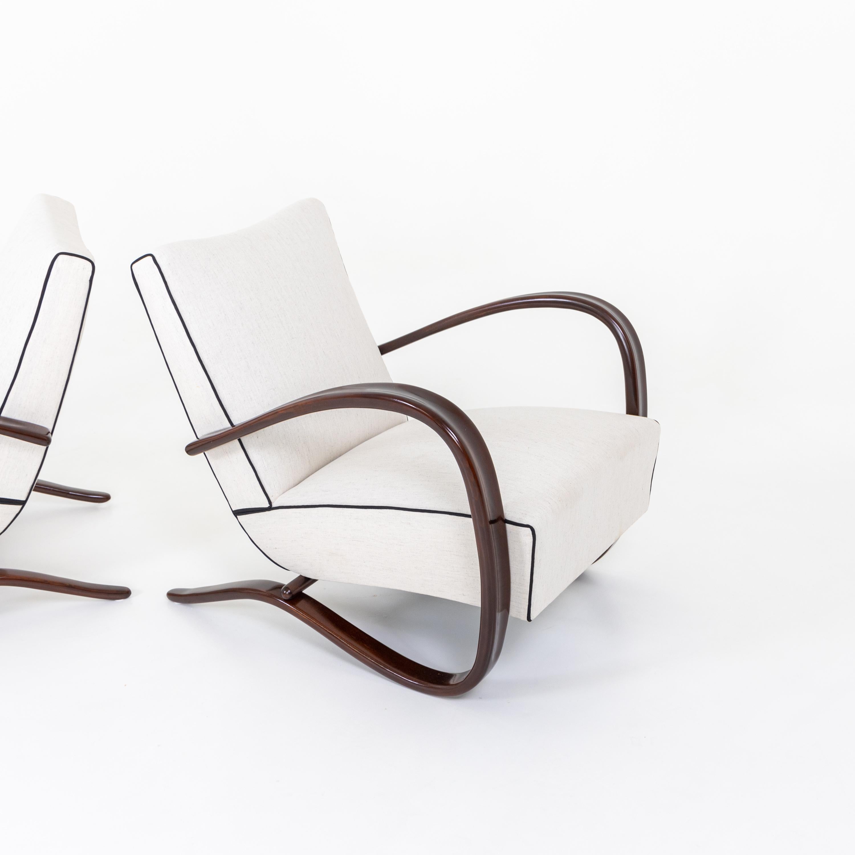 Pair of Art Deco Armchairs by Jindrich Halabala 3