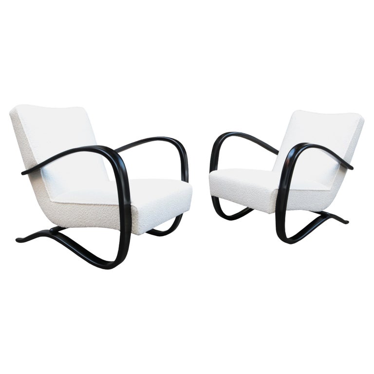 Paire de fauteuils Art Déco par Jindrich Halabala En vente sur 1stDibs