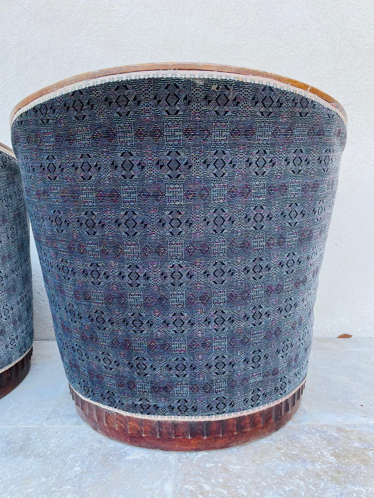 Metà XX secolo Coppia di poltrone Art Déco  circa 1930 in vendita