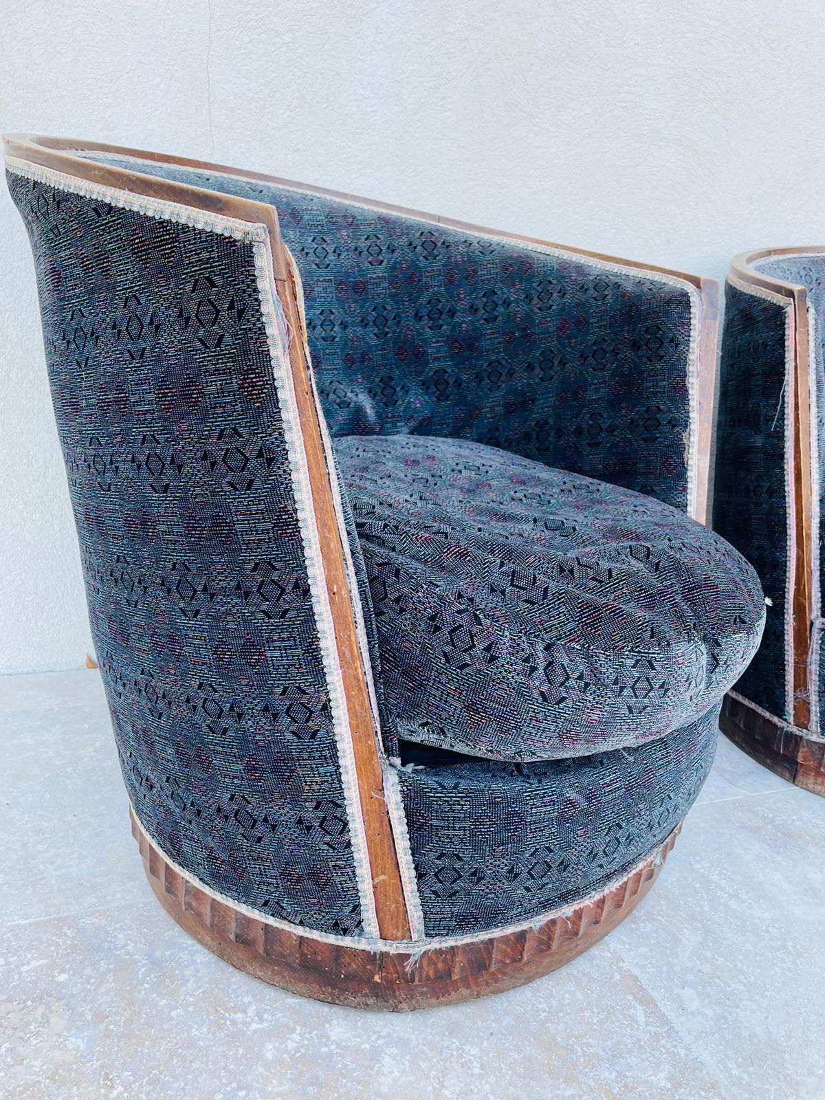 Coppia di poltrone Art Déco  circa 1930 in vendita 2