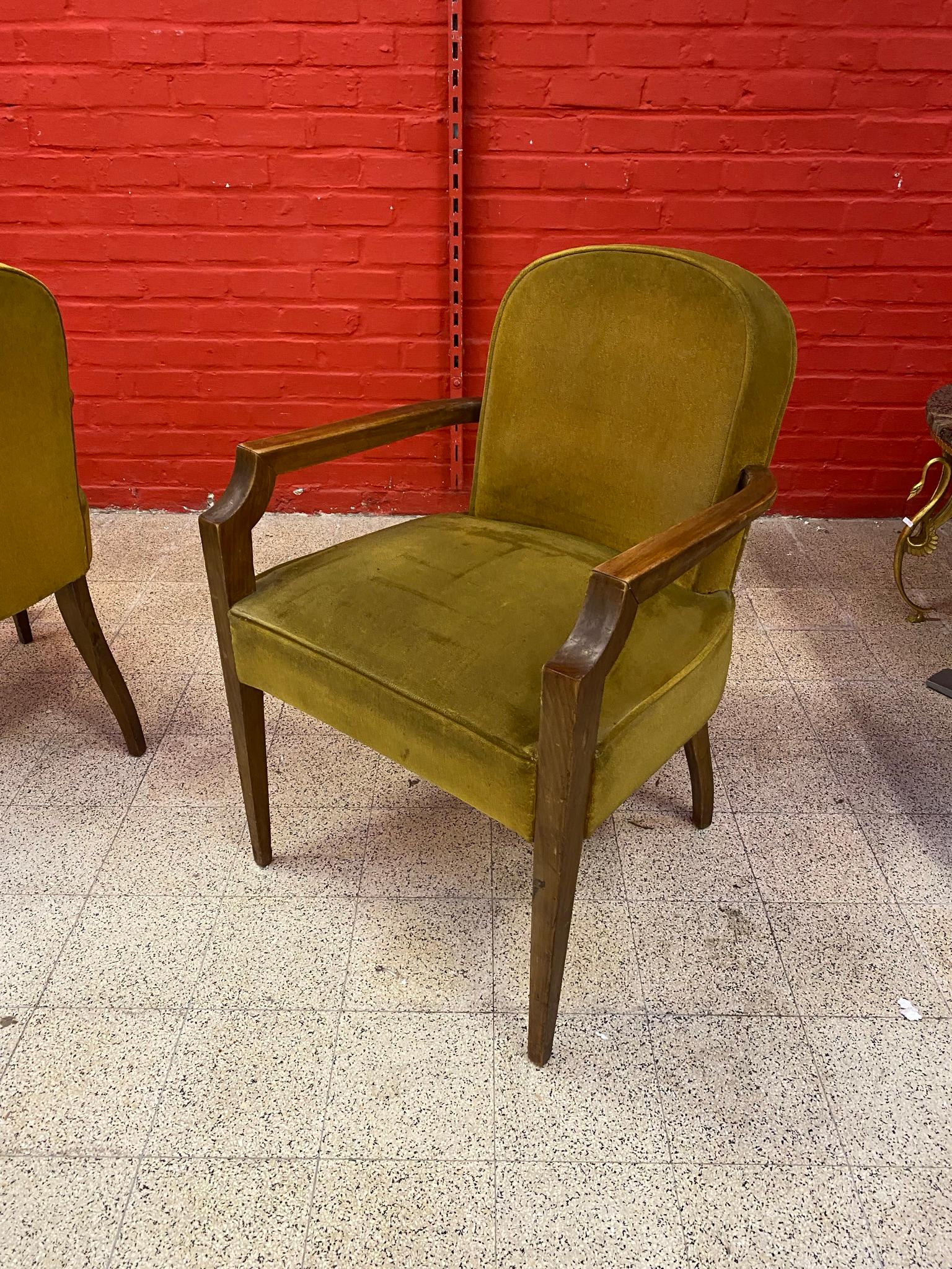 Pair of Art Deco Armchairs circa 1930 3