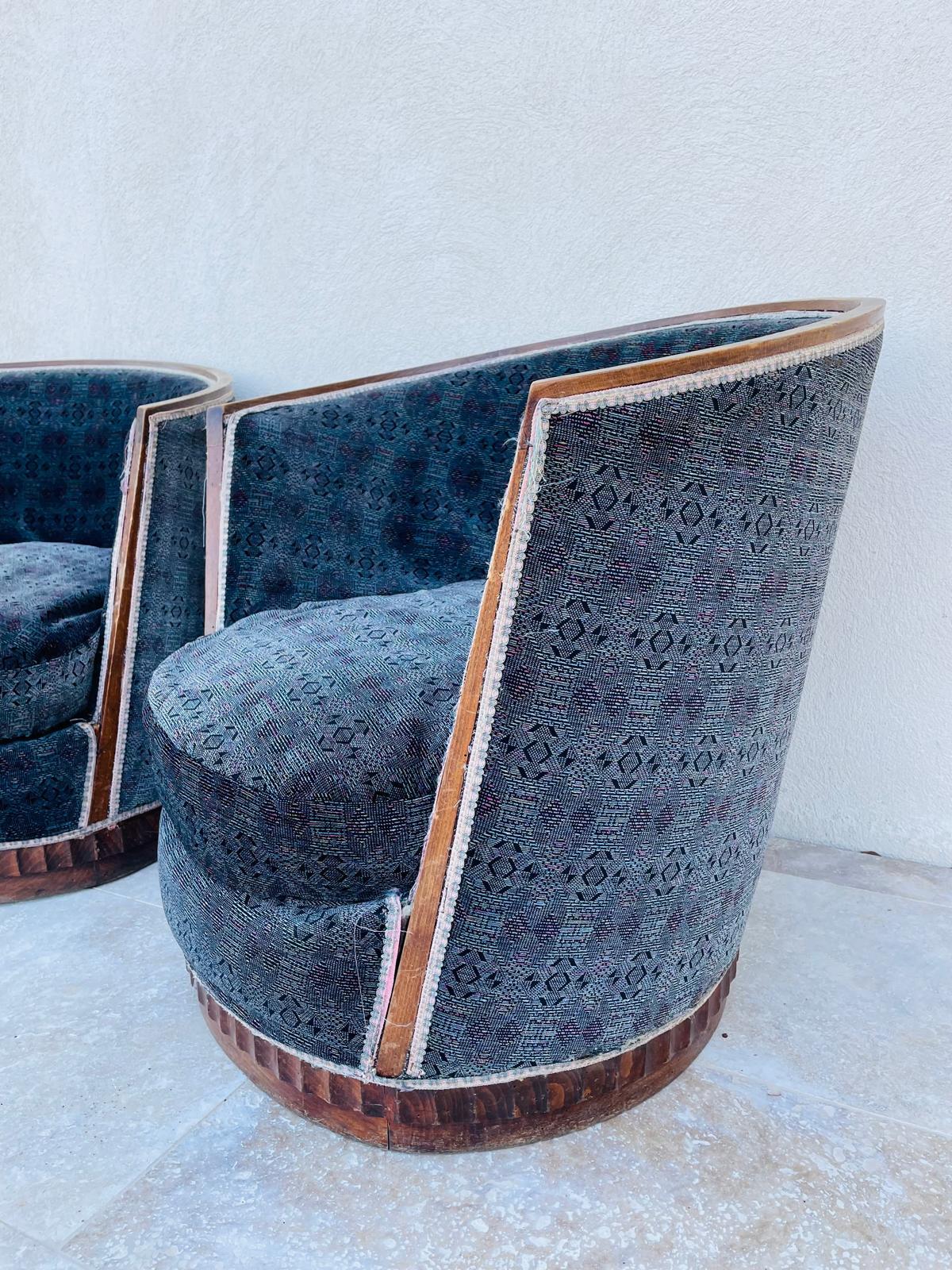 Coppia di poltrone Art Déco  circa 1930 in vendita 3