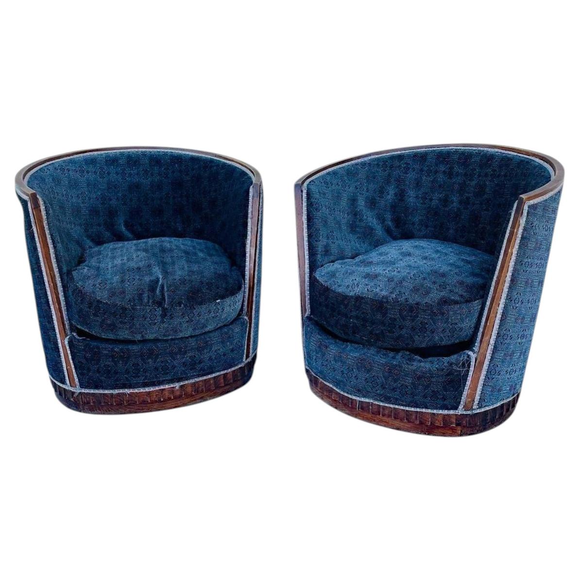 Pair of Art Deco Armchairs circa 1930