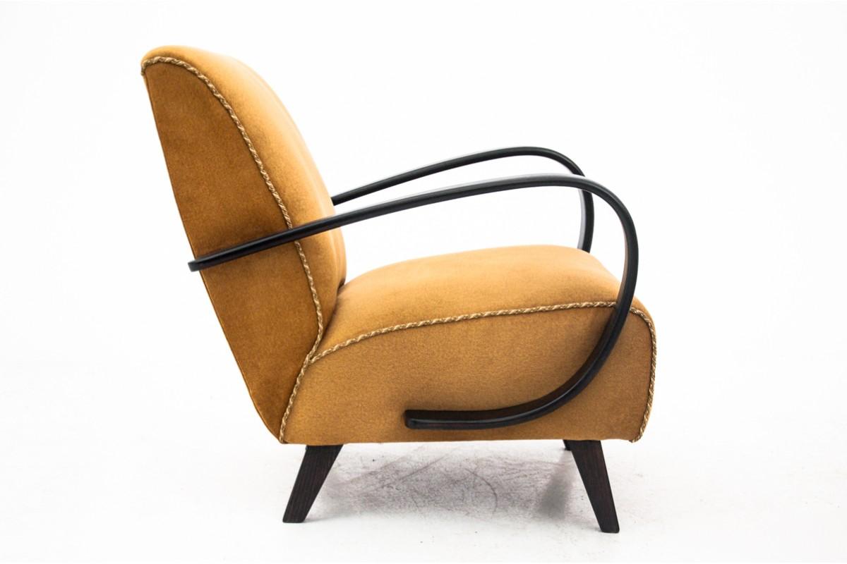 Paire de fauteuils Art déco, conçus par J. Halabala, République tchèque, années 1930 en vente 3