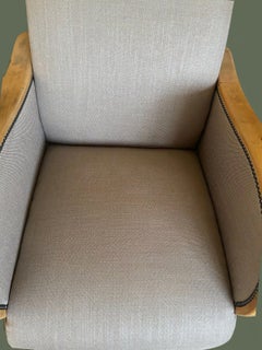 Paire de fauteuils Art déco, en tissu, France, années 1930