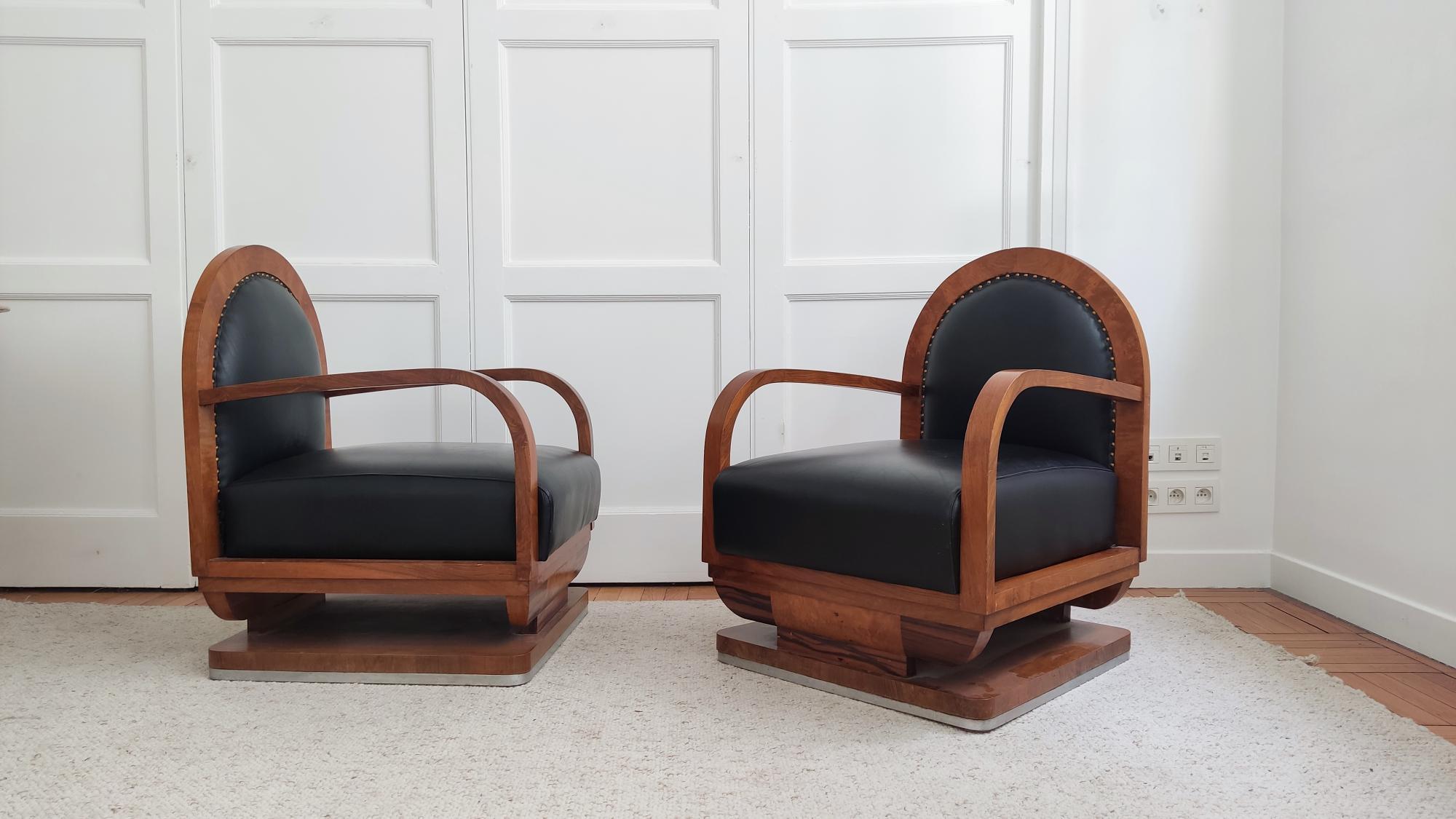 Art Deco Pair of Art deco armchairs 