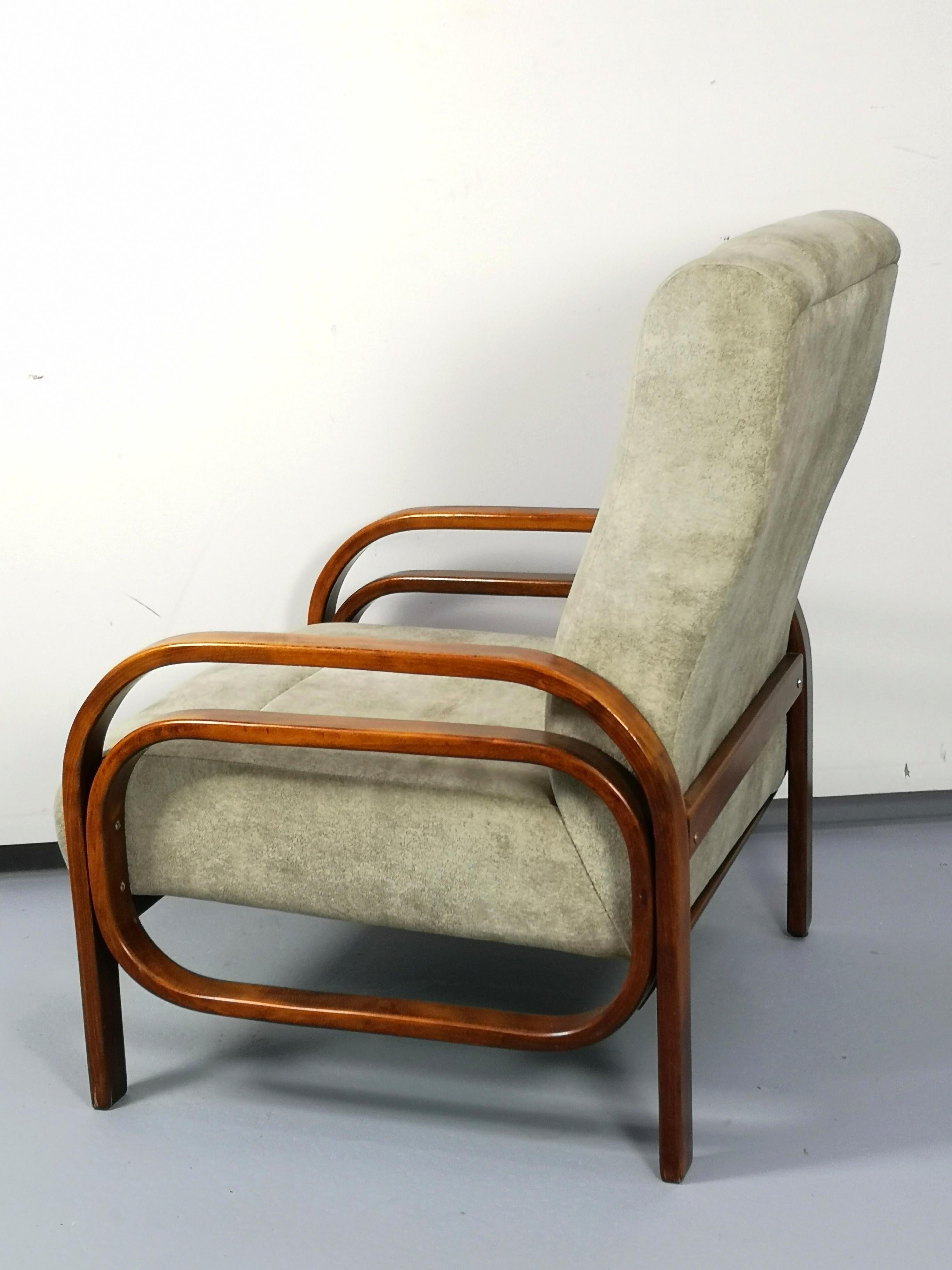 Late 20th Century Pair of Art Deco Armchairs