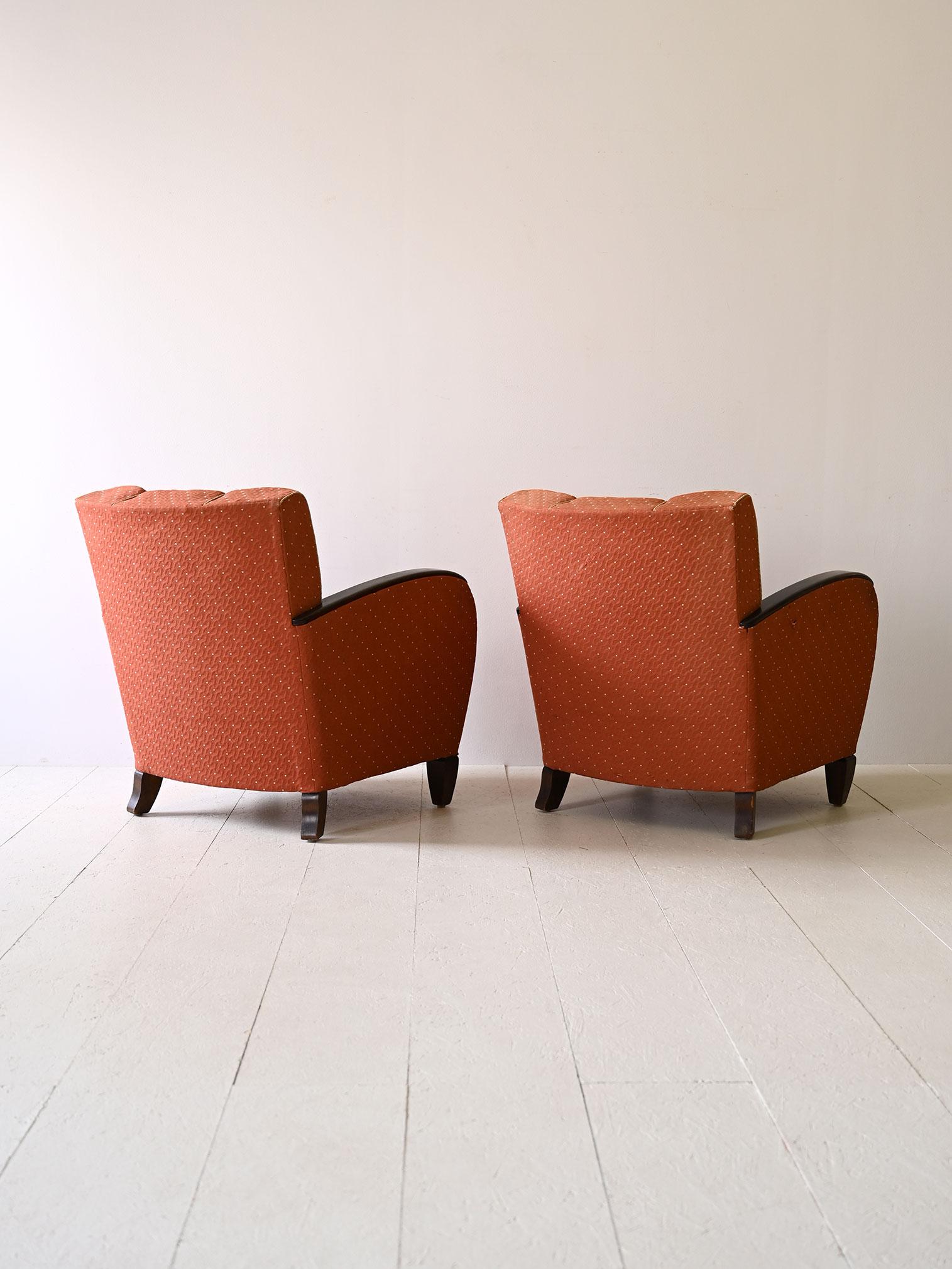 Scandinave Paire de fauteuils art déco en vente