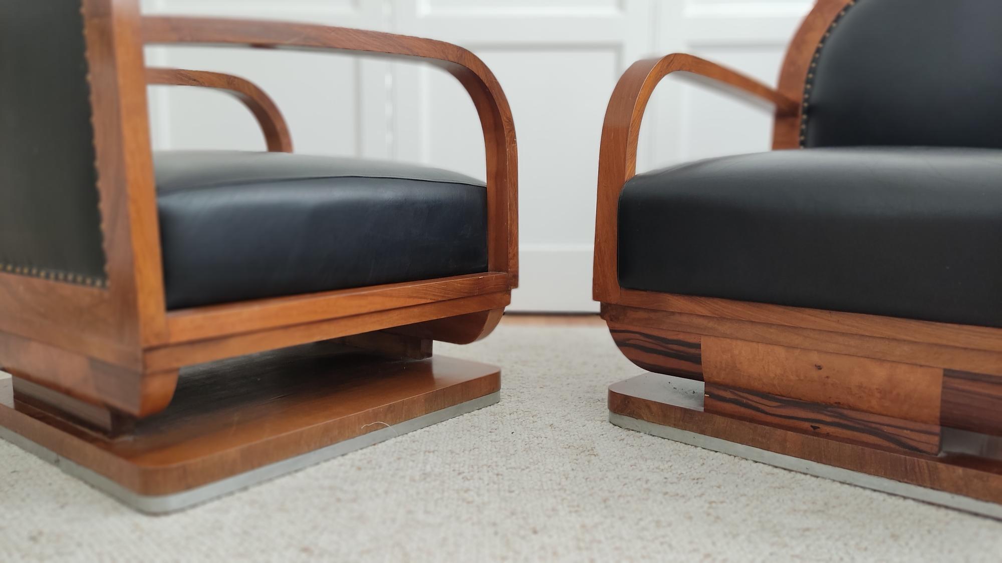 Pair of Art deco armchairs  In Good Condition In Paris, FR