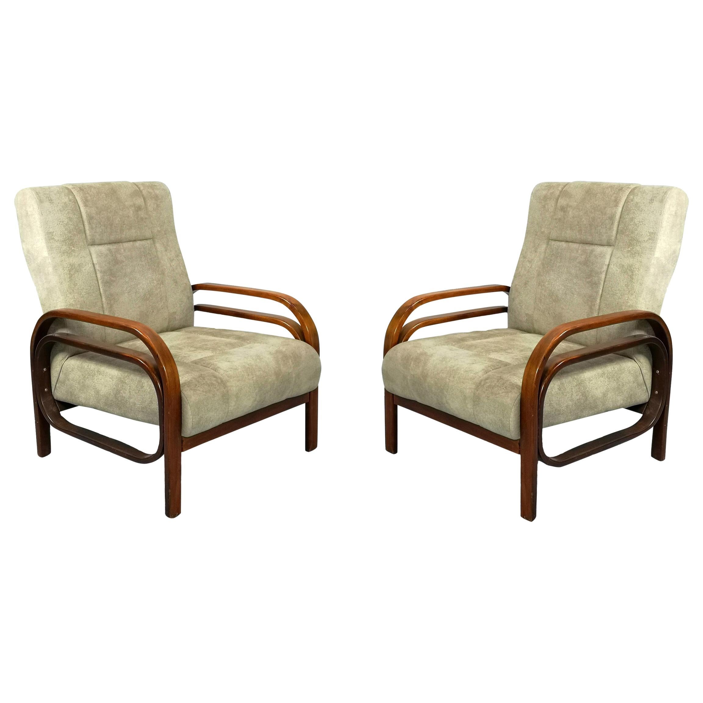 Pair of Art Deco Armchairs