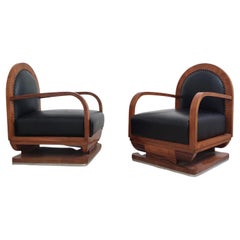 Pair of Art deco armchairs 