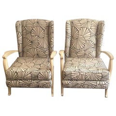 Pair of Art Deco Armchairs, France, 1940s