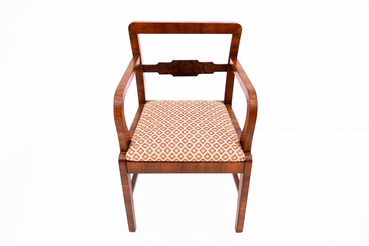 Polonais Paire de fauteuils Art déco des années 1940, Pologne. en vente