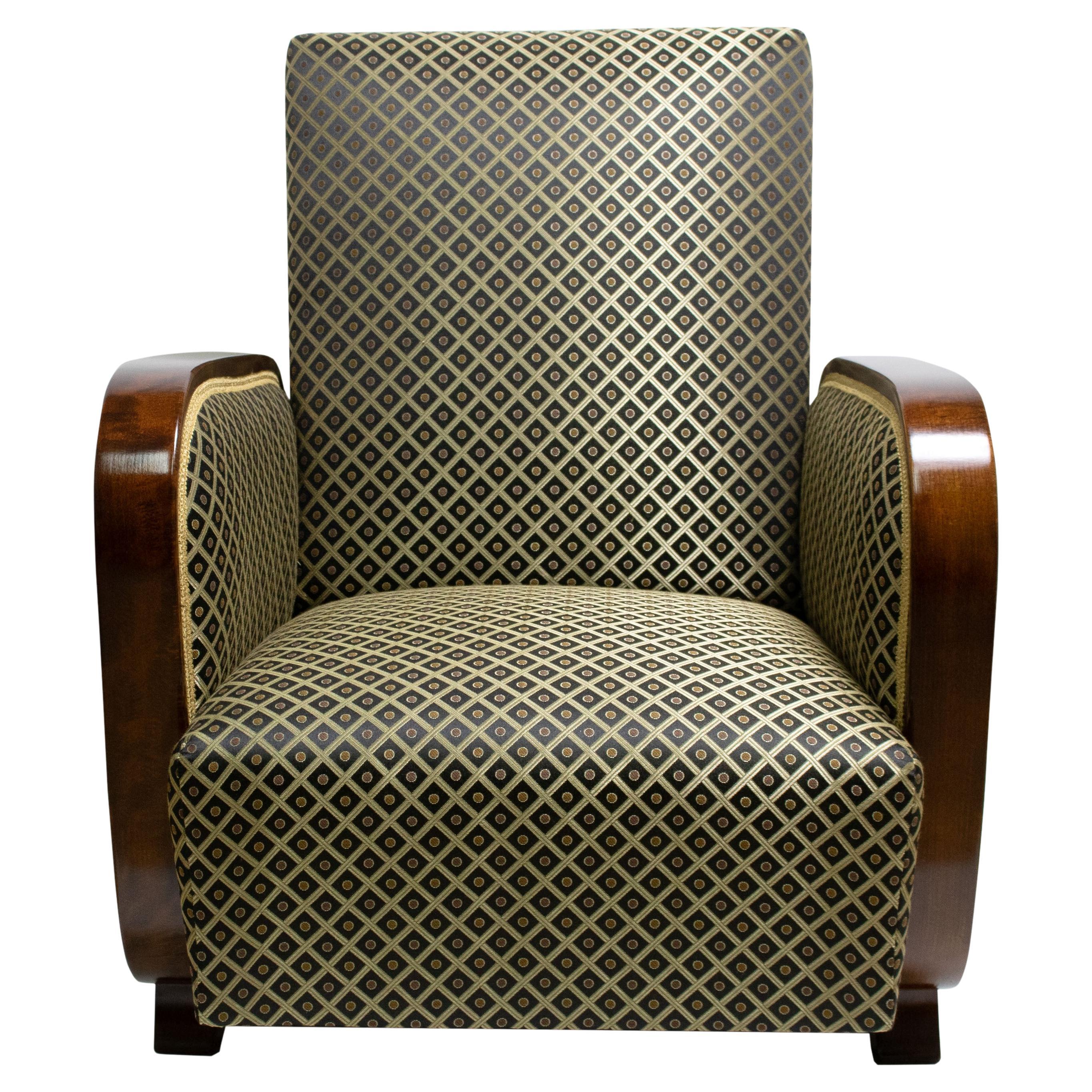 Paar Art-Déco-Sessel, vollständig restauriert im Angebot