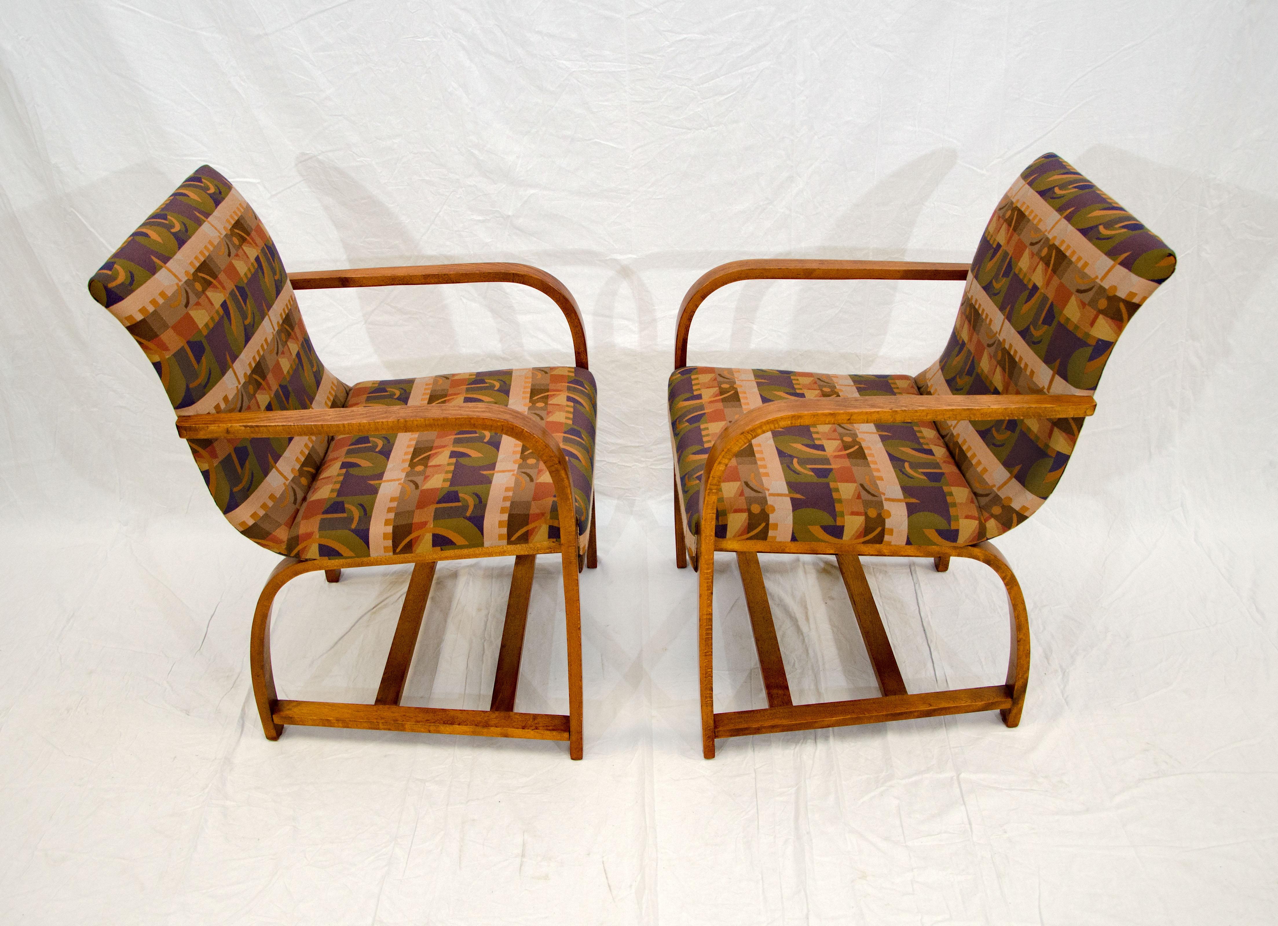 Pair of Art Deco Armchairs, Gilbert Rohde for Heywood Wakefield 6