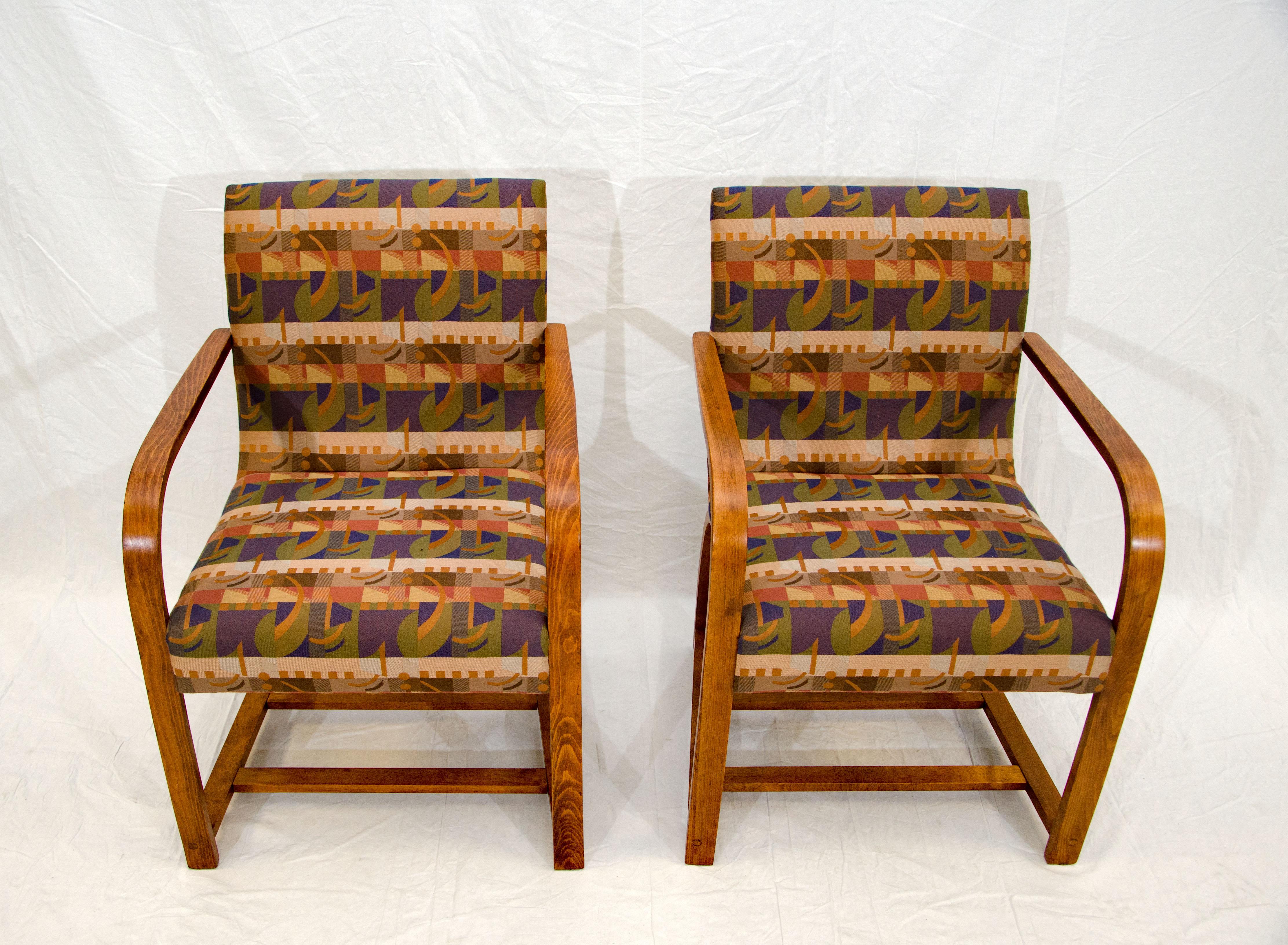 Pair of Art Deco Armchairs, Gilbert Rohde for Heywood Wakefield In Good Condition In Crockett, CA