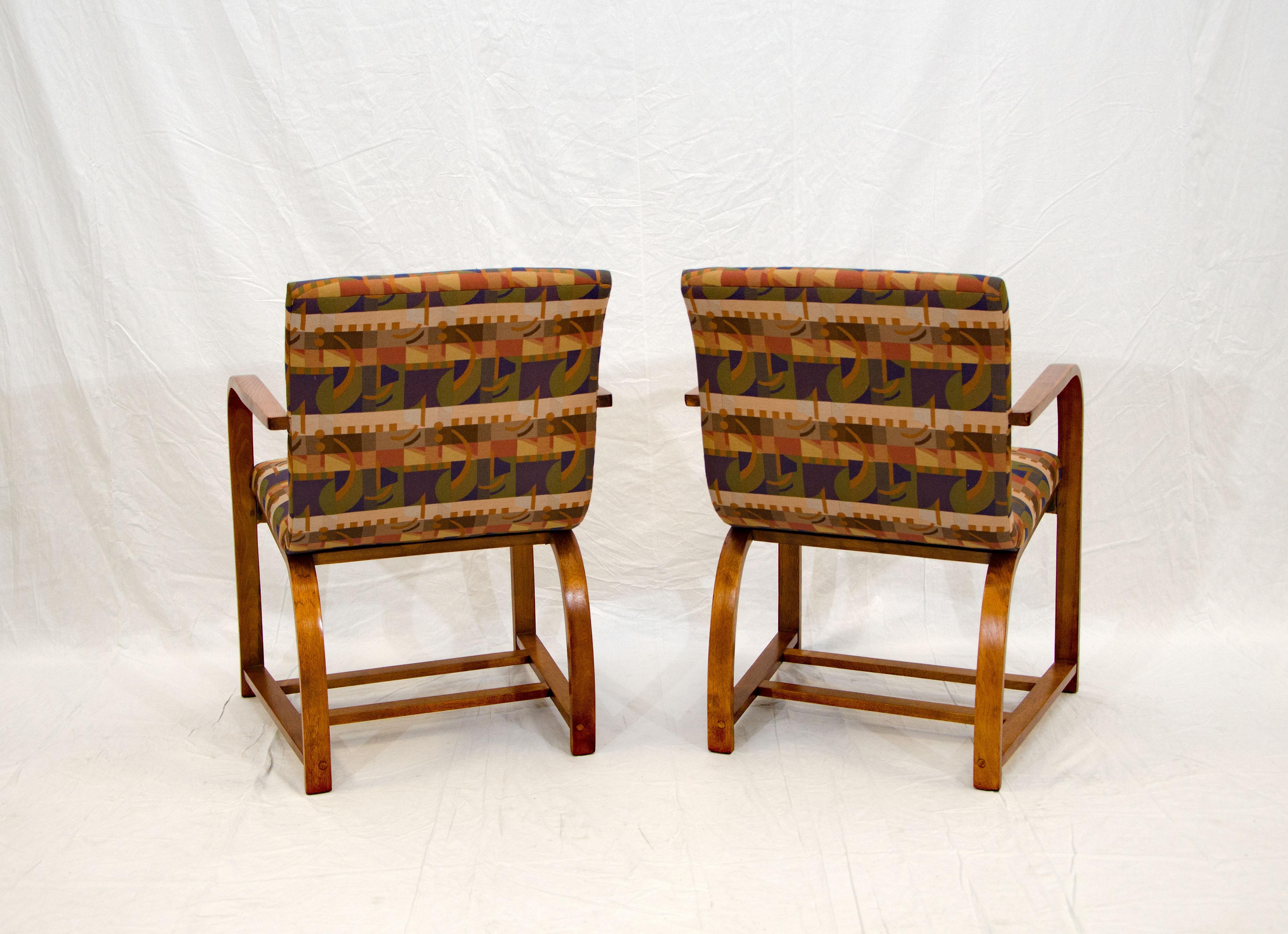 Pair of Art Deco Armchairs, Gilbert Rohde for Heywood Wakefield 2