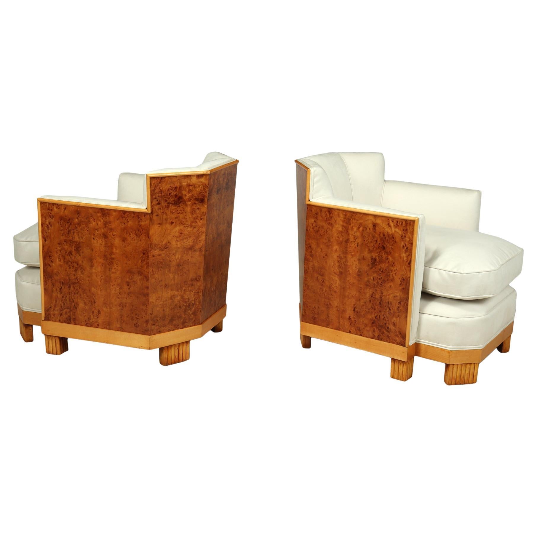 Pair of Art Deco Style Armchairs at 1stDibs