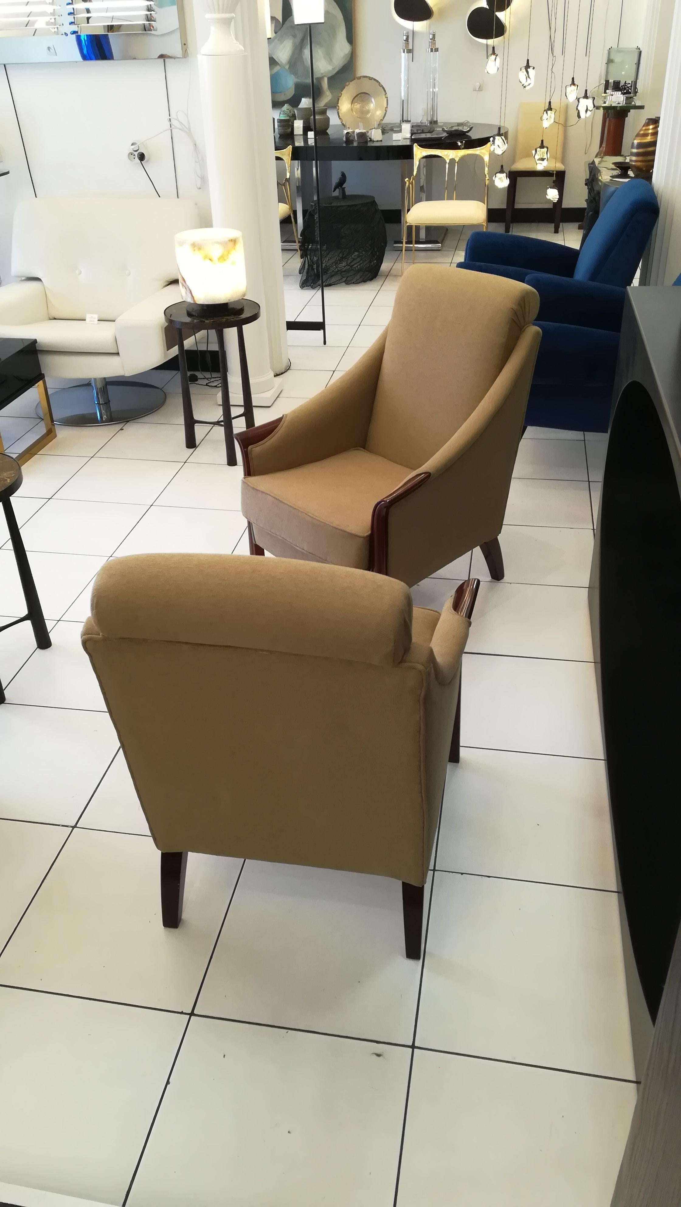 Pair of Art Deco Armchairs in the style of Pierre Chareau, circa 1930 For Sale 4