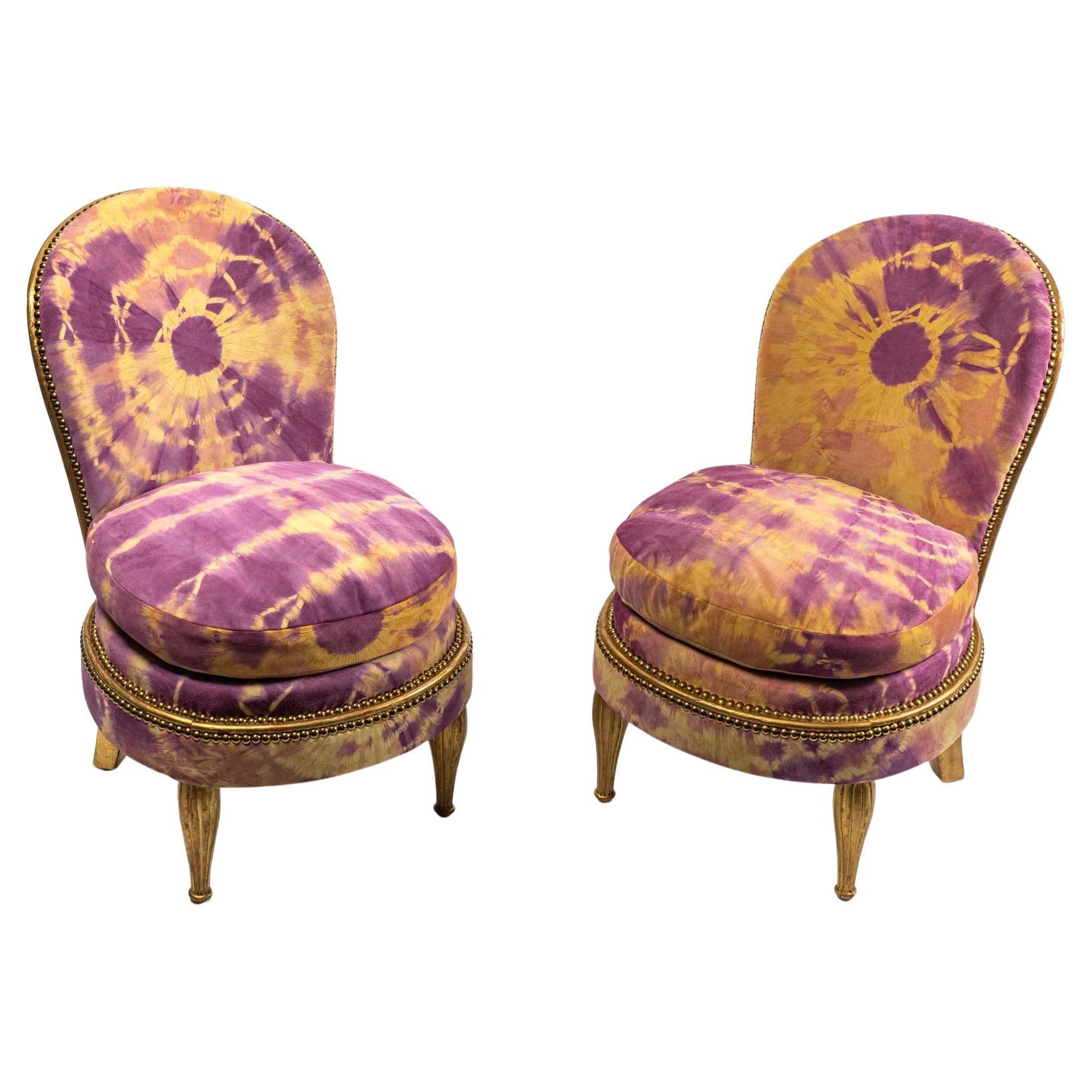 Paire de fauteuils Art déco en cuir Jean-Paul Gautier, période Art déco en vente