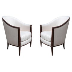 Vintage Pair of Art Deco Armchairs 