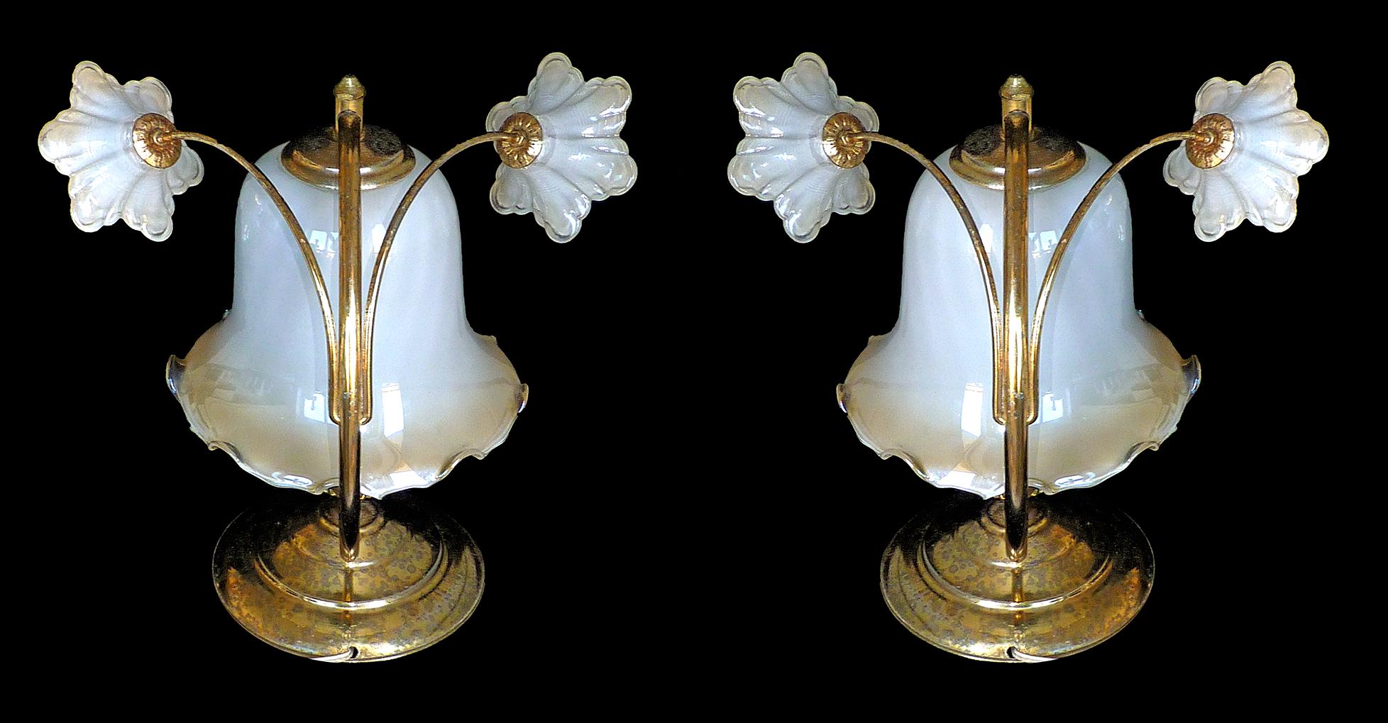 vintage flower petal lamp