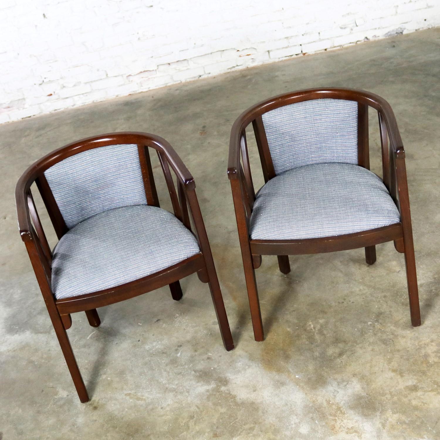 Paire de fauteuils bistro Art Déco de style Bauhaus par Loewenstein-Oggo Bon état à Topeka, KS