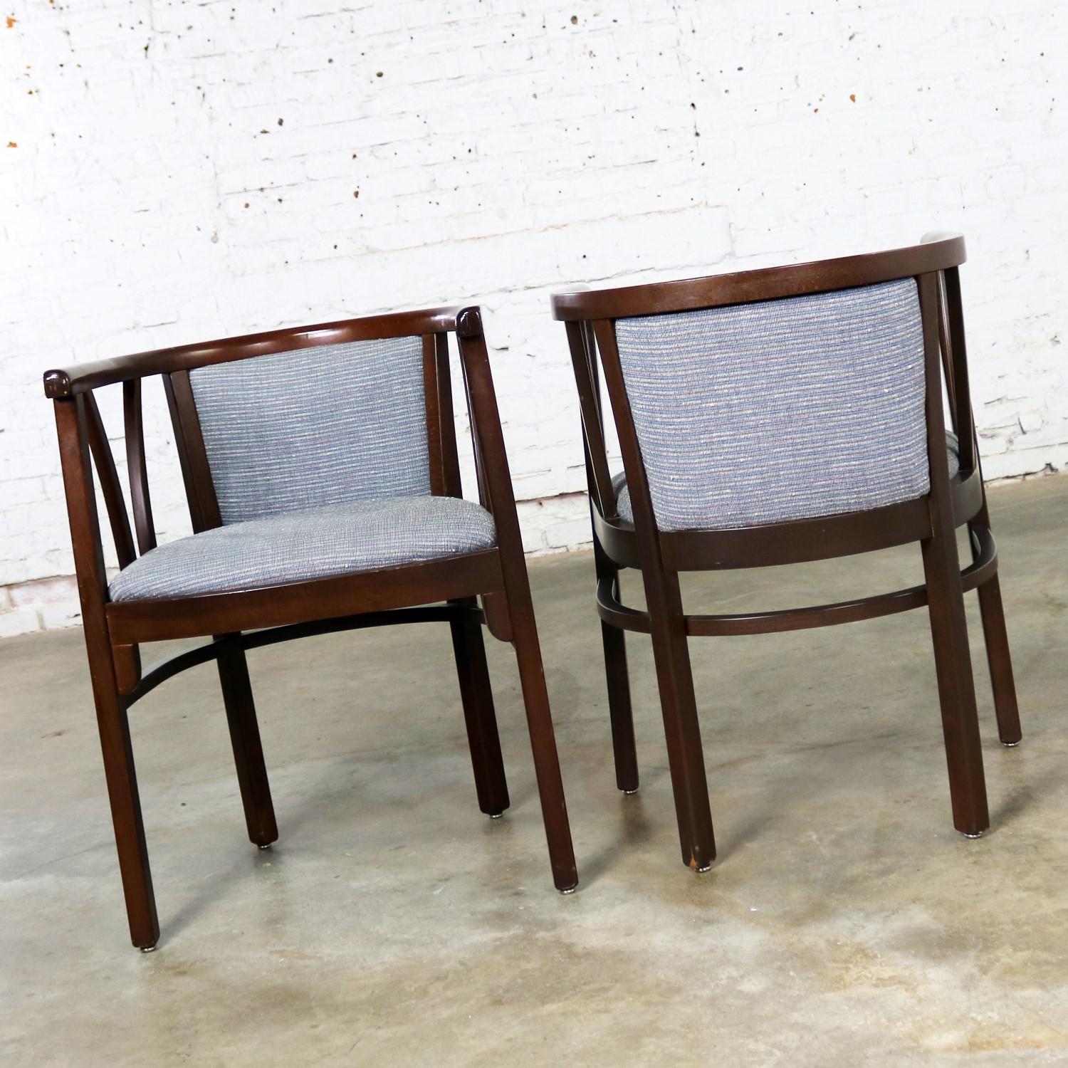 20ième siècle Paire de fauteuils bistro Art Déco de style Bauhaus par Loewenstein-Oggo